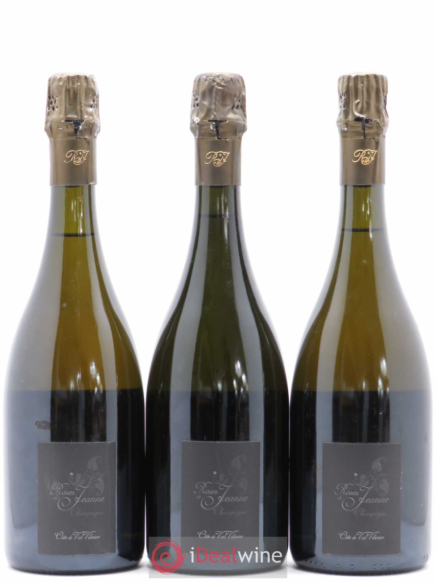 Roses de Jeanne Côte de Val Vilaine Blanc de Noirs Cédric Bouchard 2012 - Lot de 3 bouteilles - 0
