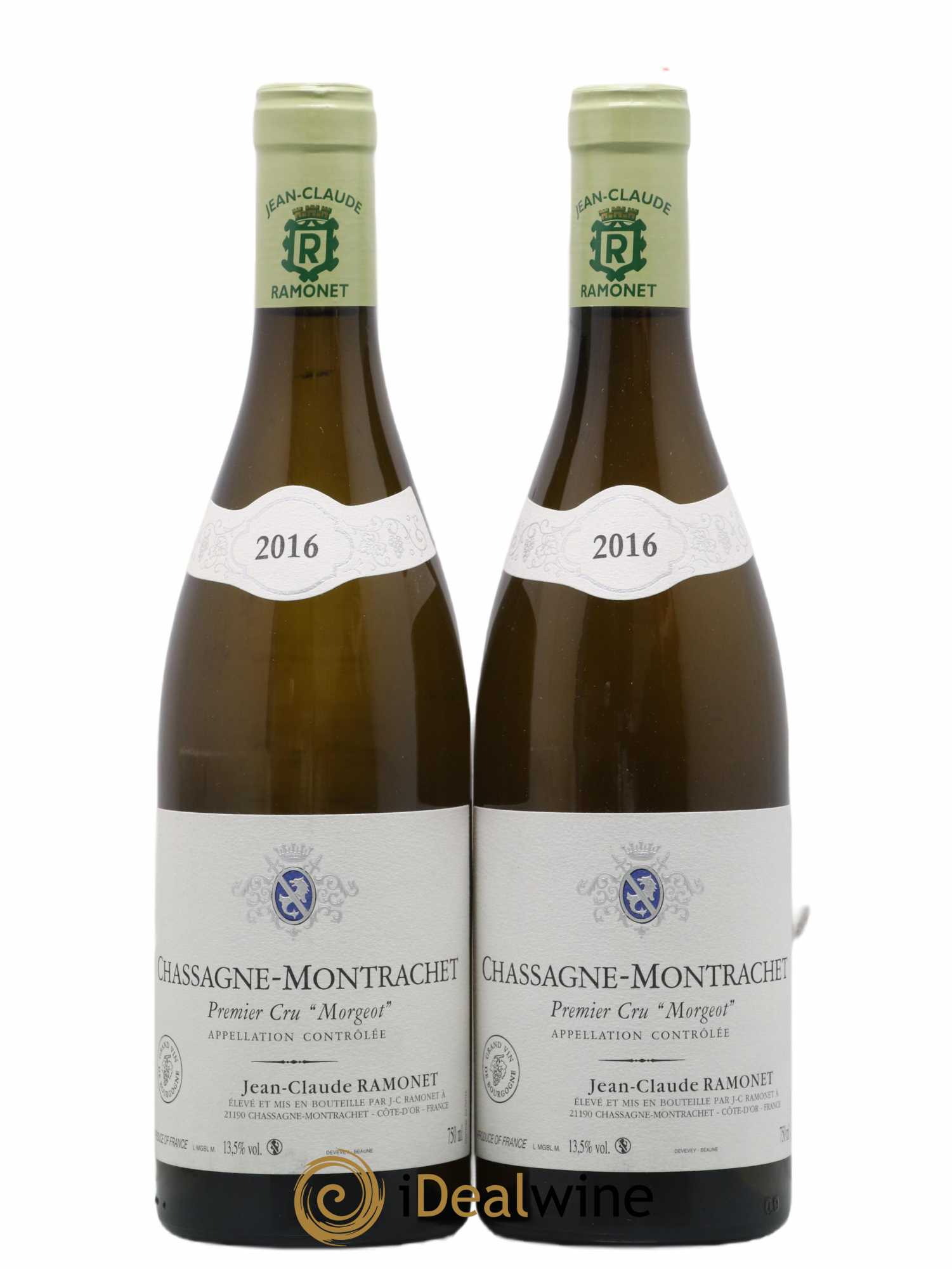 Chassagne-Montrachet 1er Cru Morgeot Ramonet (Domaine) 2016 - Lot de 2 bouteilles - 0