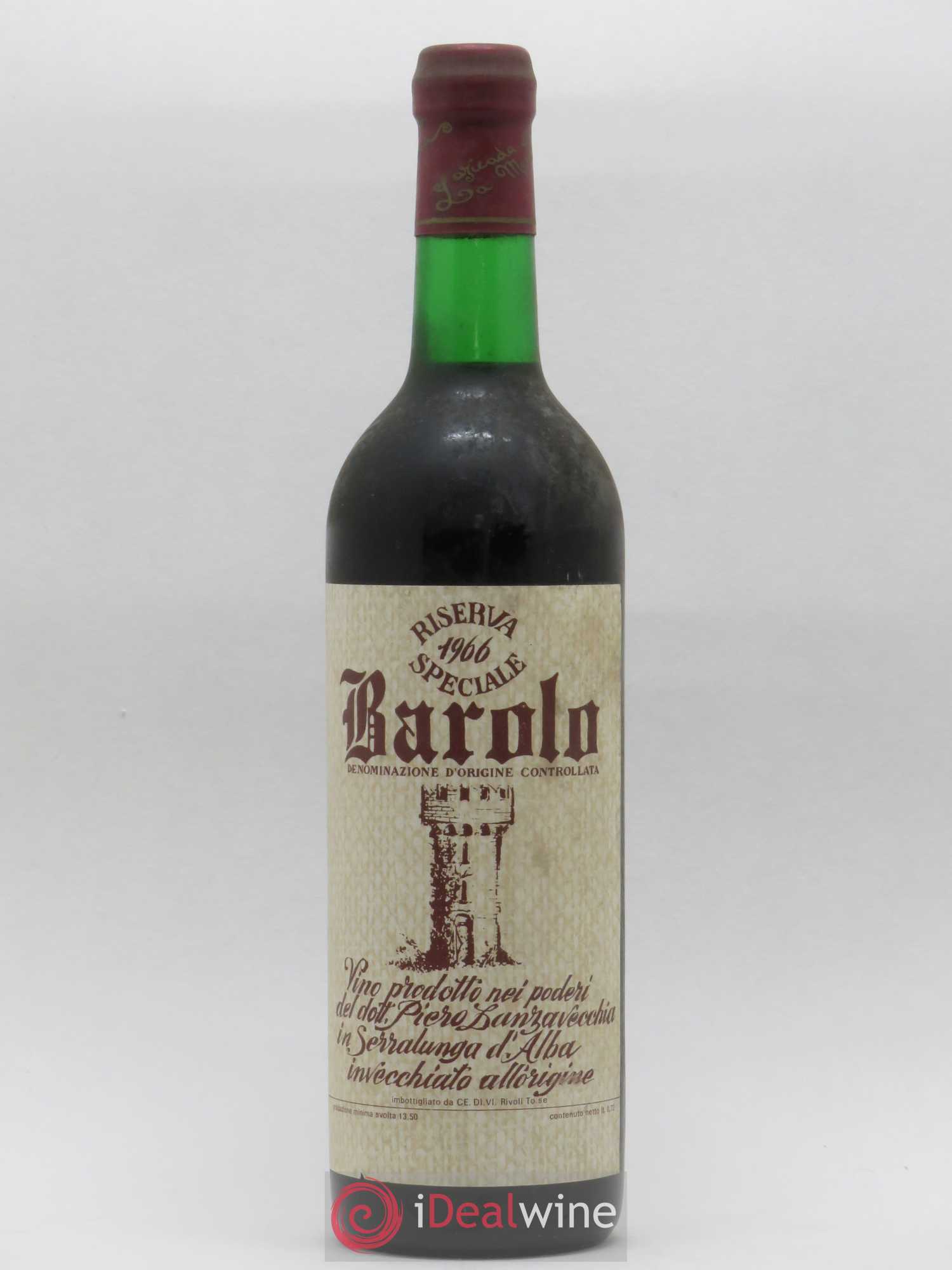 Barolo Riserva Speciale Lanzavecchia 1966 - Lot de 1 bouteille - 0