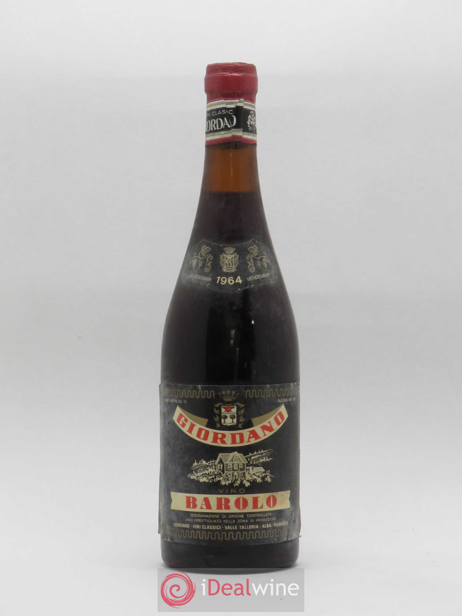 Barolo Giordano 1964 - Lot de 1 bouteille - 0