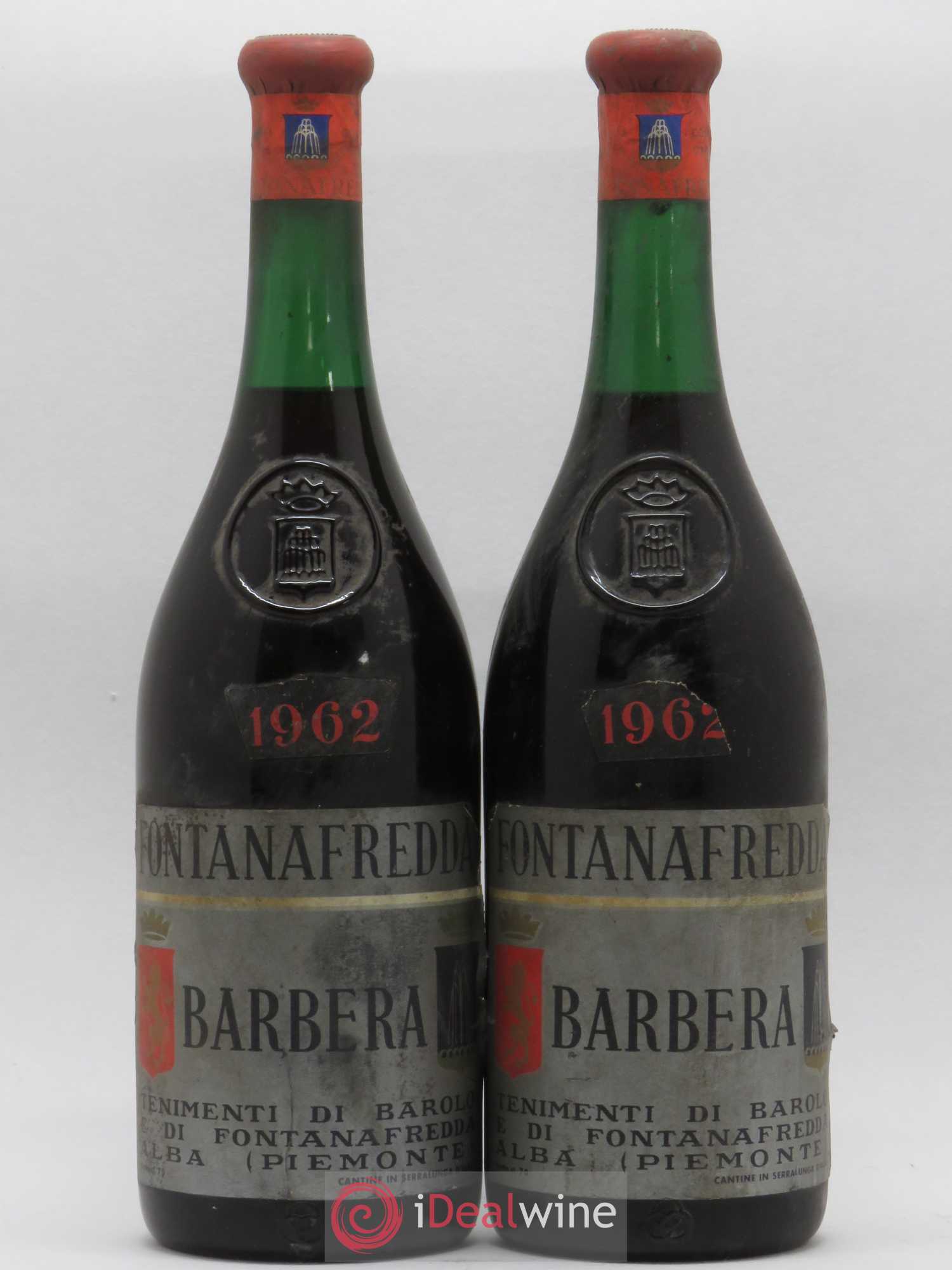 Barbera d'Alba DOC Fontanafredda 1962 - Posten von 2 Flaschen - 0