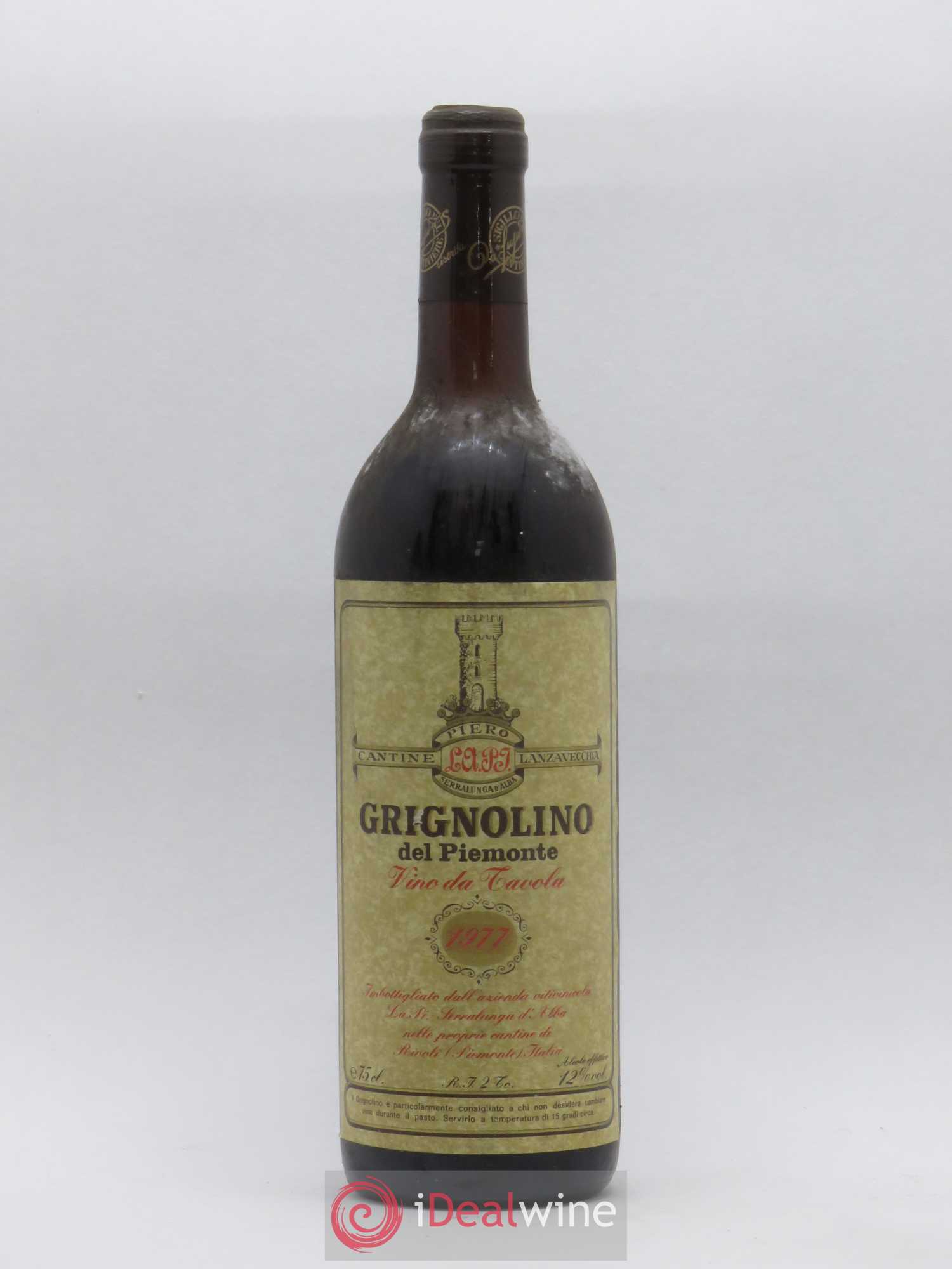 Piémont Grignolino de Piemonte Vino da Tavola Lanzavecchia 1977 - Posten von 1 Flasche - 0
