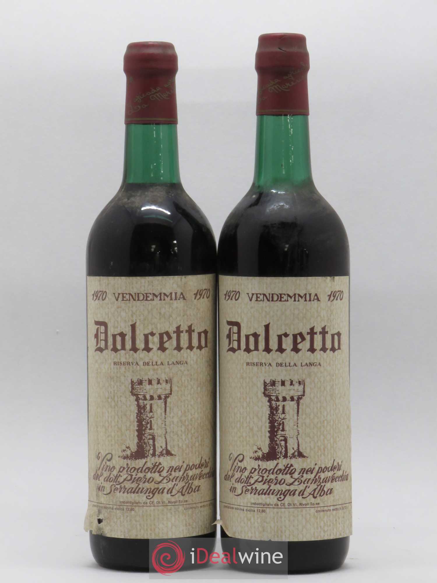 Dolcetto d'Alba DOC Riserva Della Langa Lanzavecchia Piero 1970 - Posten von 2 Flaschen - 0