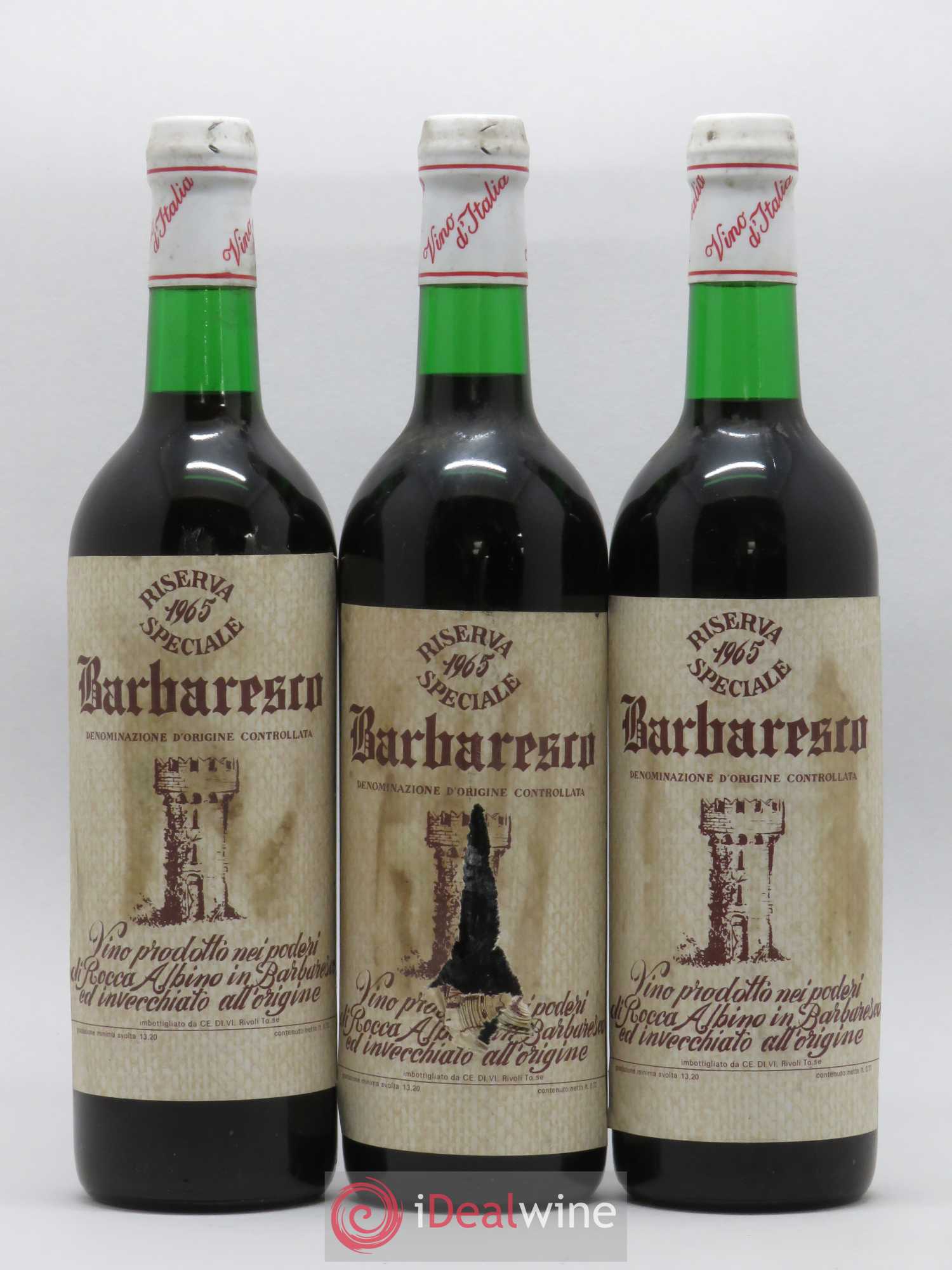 Barbaresco DOCG Albino Rocca Riserva Speciale 1965 - Posten von 3 Flaschen - 0