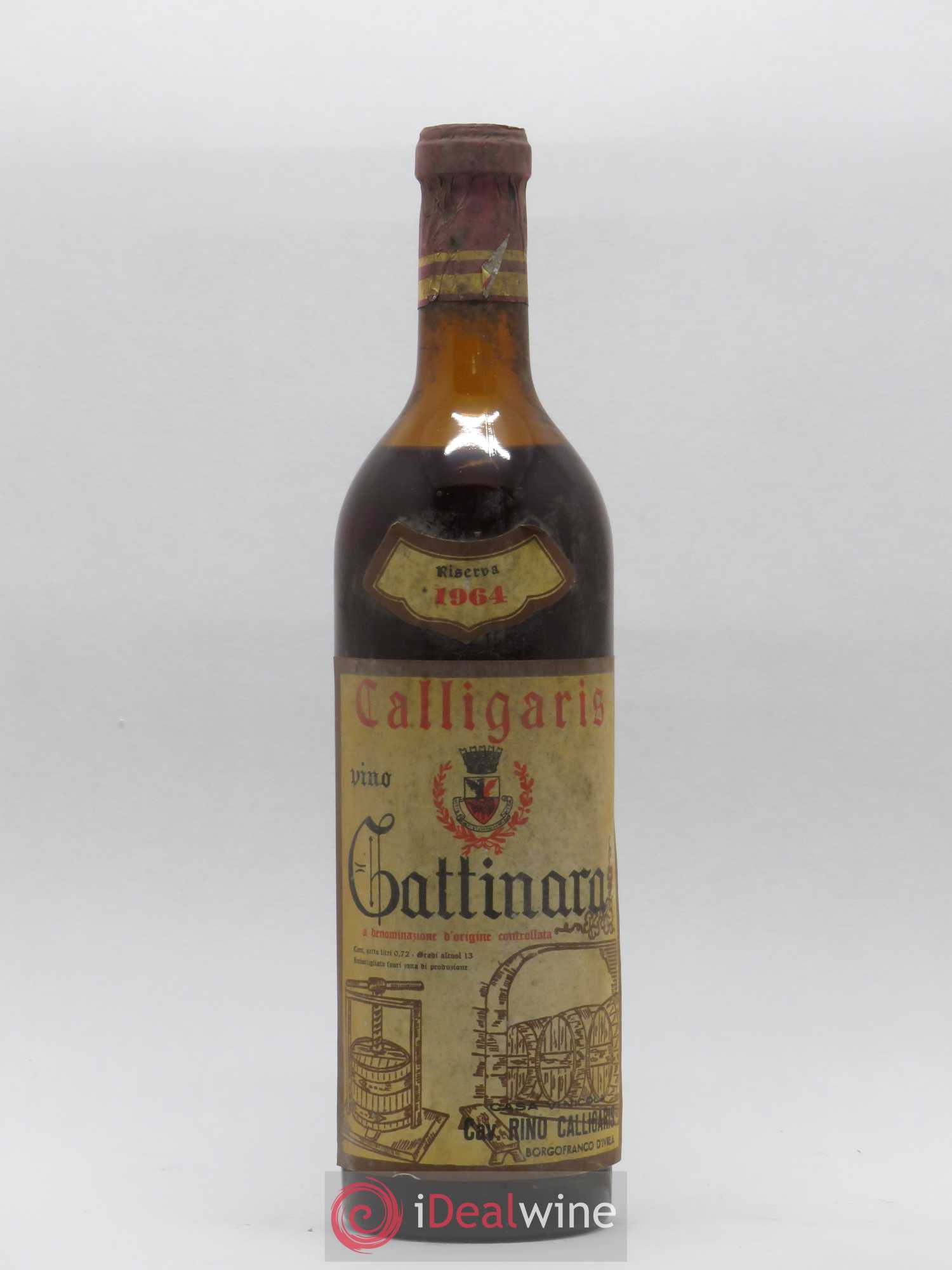 Gattinara DOCG Riserva Calligaris 1964 - Lot of 1 bottle - 0