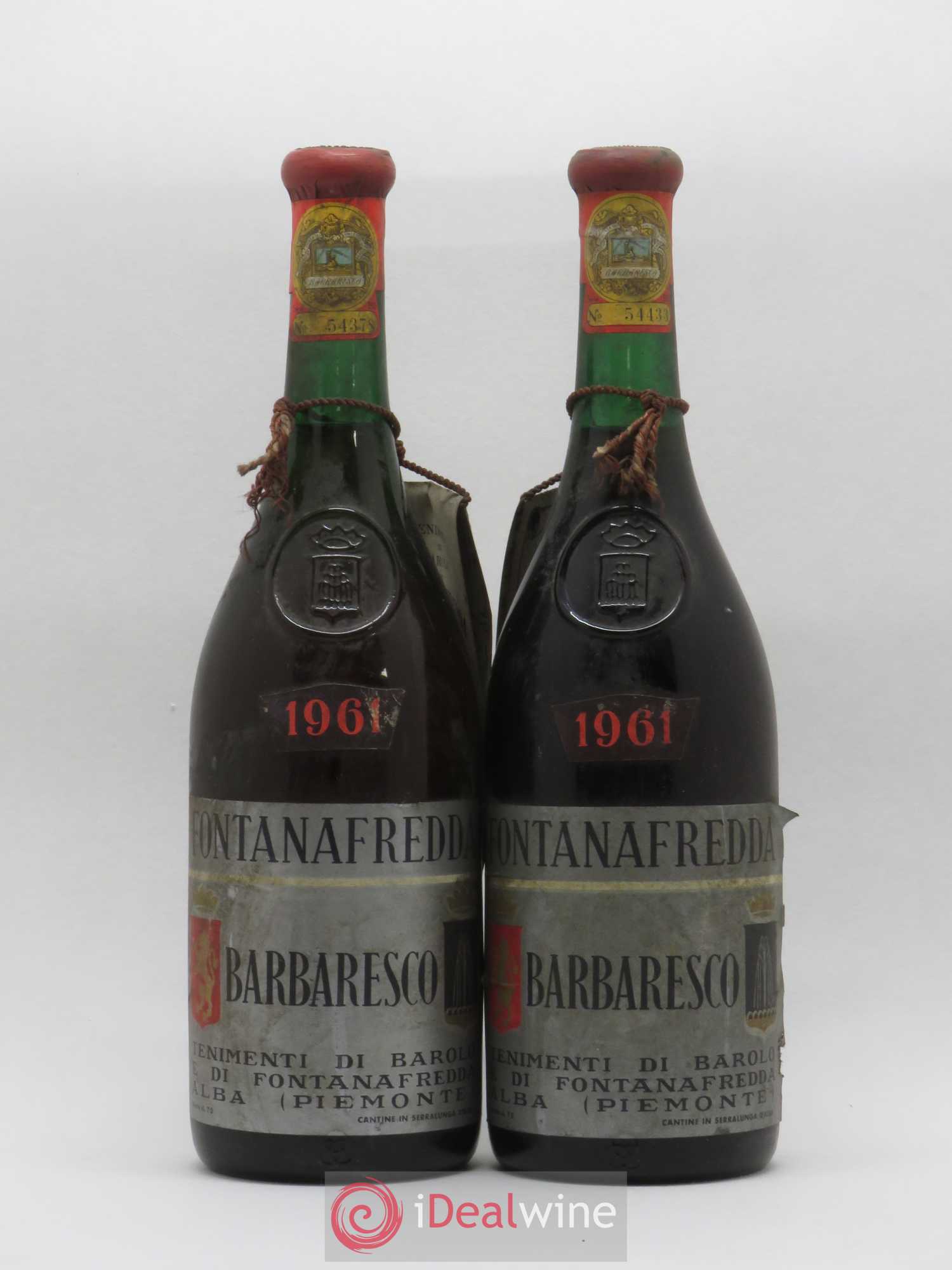 Barbaresco DOCG Fontanafredda 1961 - Posten von 2 Flaschen - 0