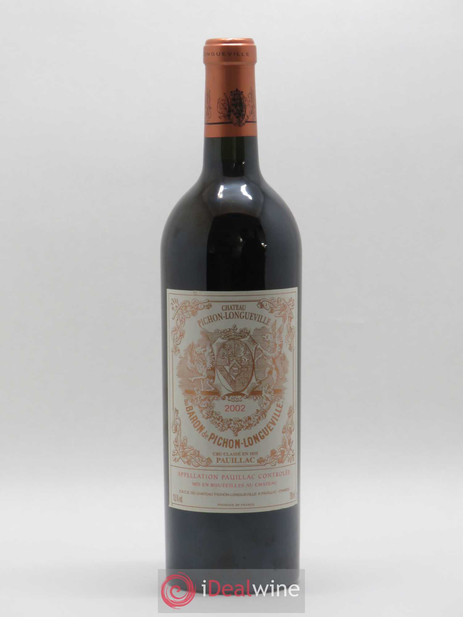 Pichon Longueville Baron 2ème Grand Cru Classé 2002 - Lot de 1 bouteille - 0