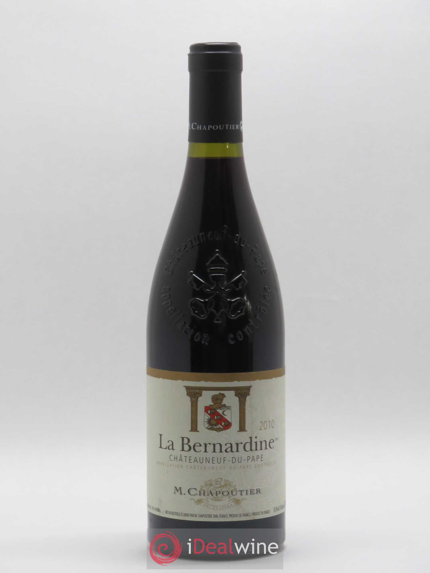 Châteauneuf-du-Pape La Bernardine Chapoutier 2010 - Lot de 1 bouteille - 0