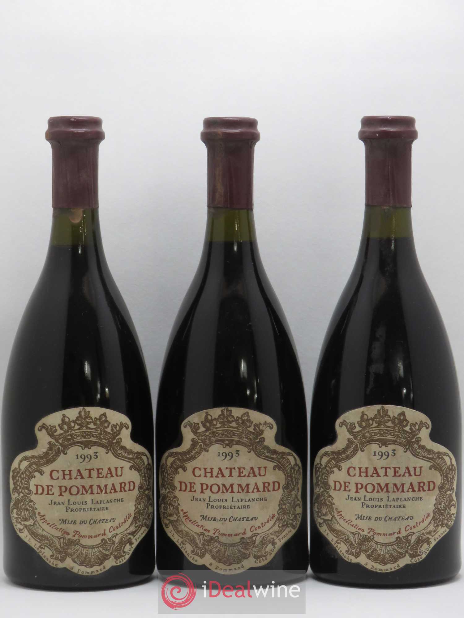 Pommard Château de Pommard (sans prix de réserve) 1993 - Lot de 3 bouteilles - 0