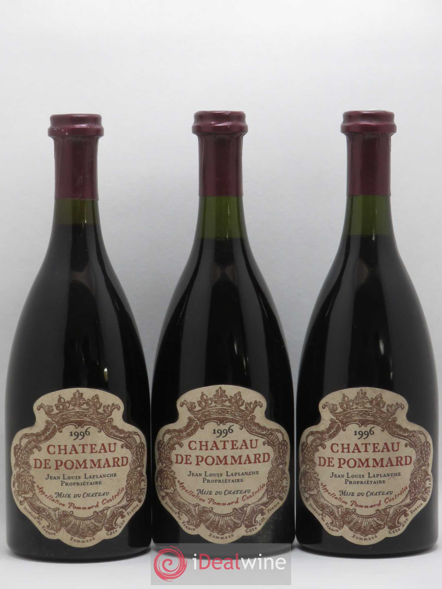 Pommard Château de Pommard 1996 - Lot de 3 bouteilles - 0