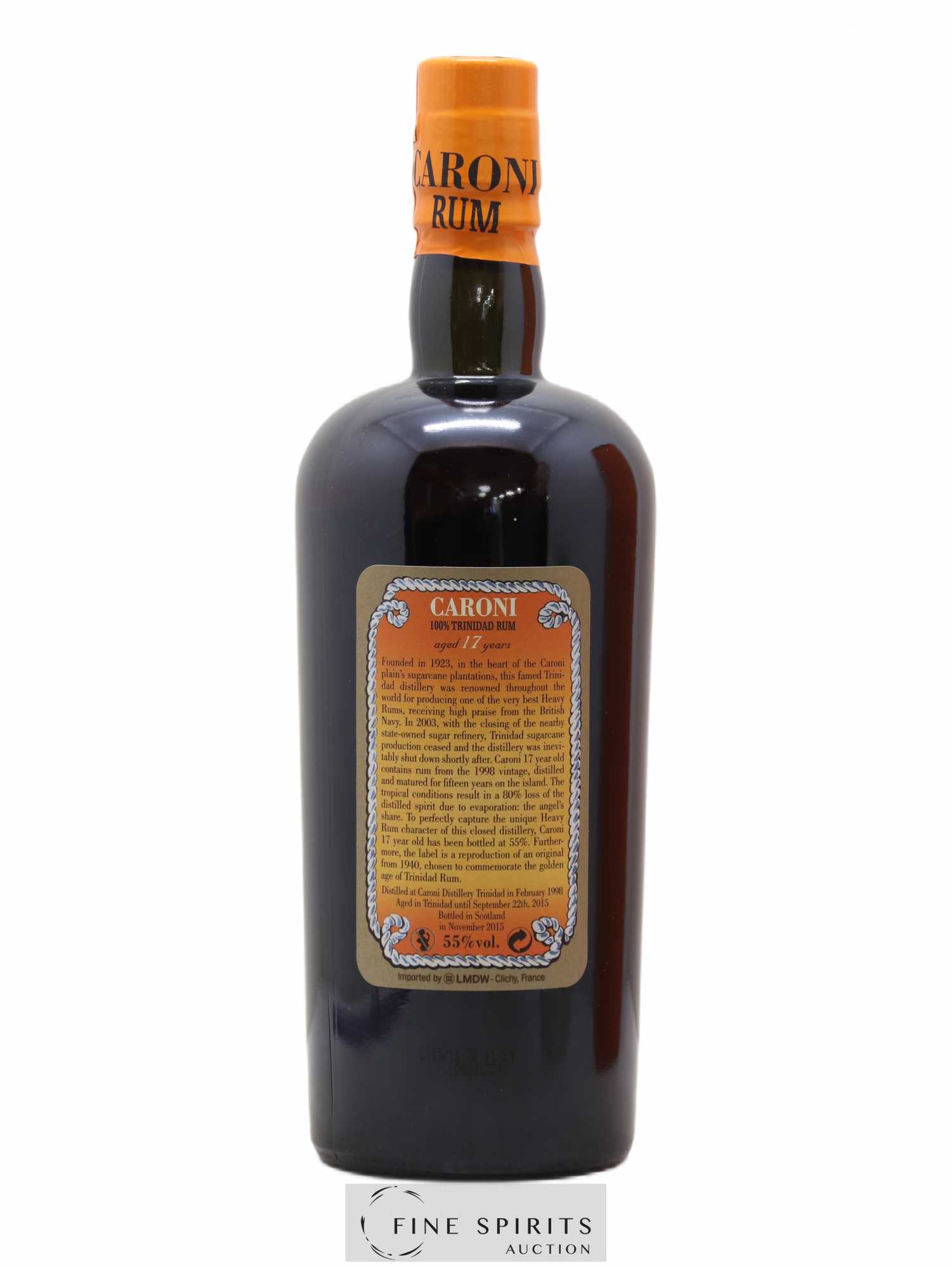 Caroni 17 years 1998 Of. 110° Proof bottled 2015 LMDW Extra Strong - Lot de 1 bouteille - 2