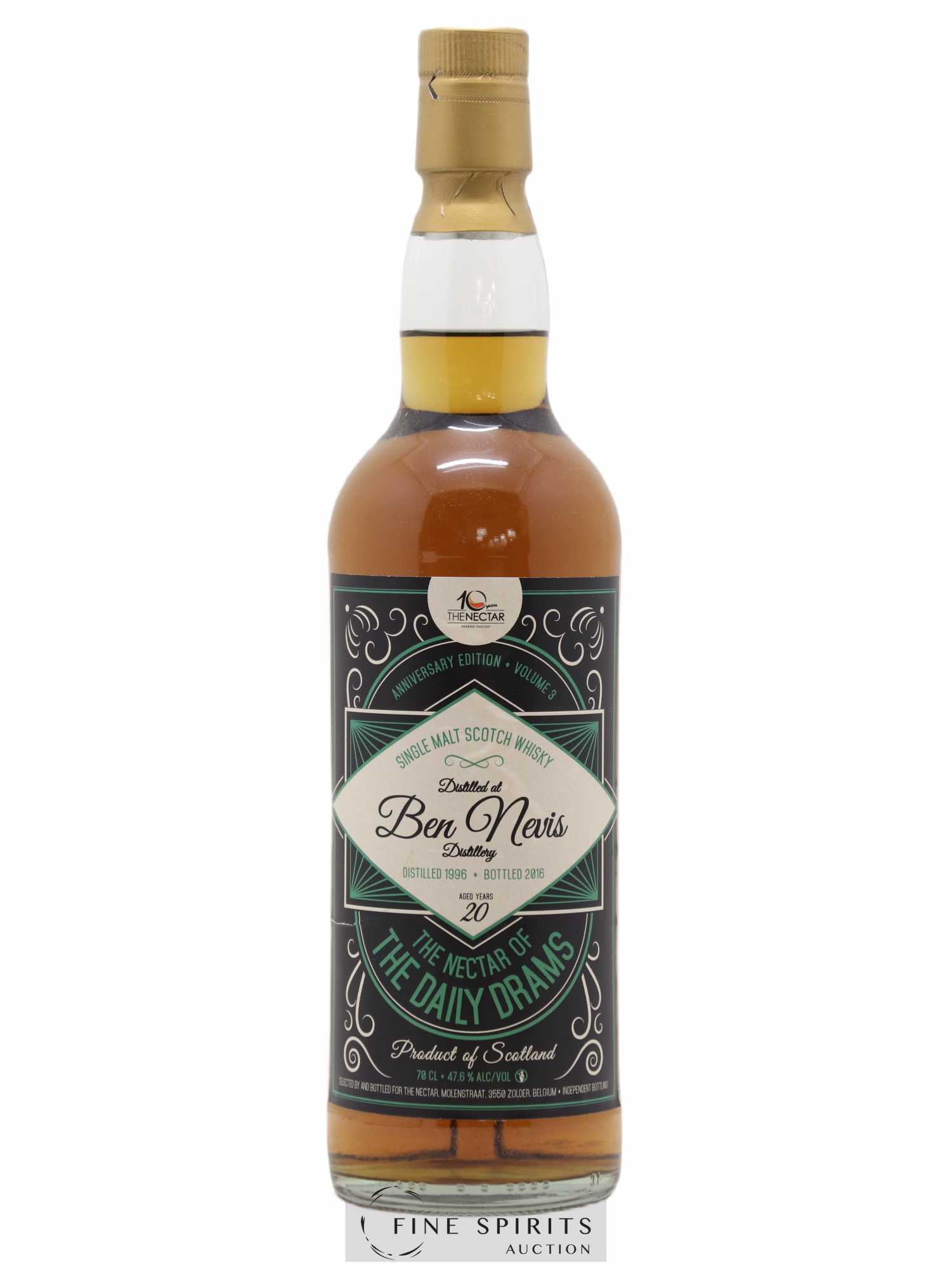Ben Nevis 20 years 1996 The Nectar Of The Daily Drams Anniversary Edition Volume 3 bottled 2016 - Lot of 1 bottle - 0
