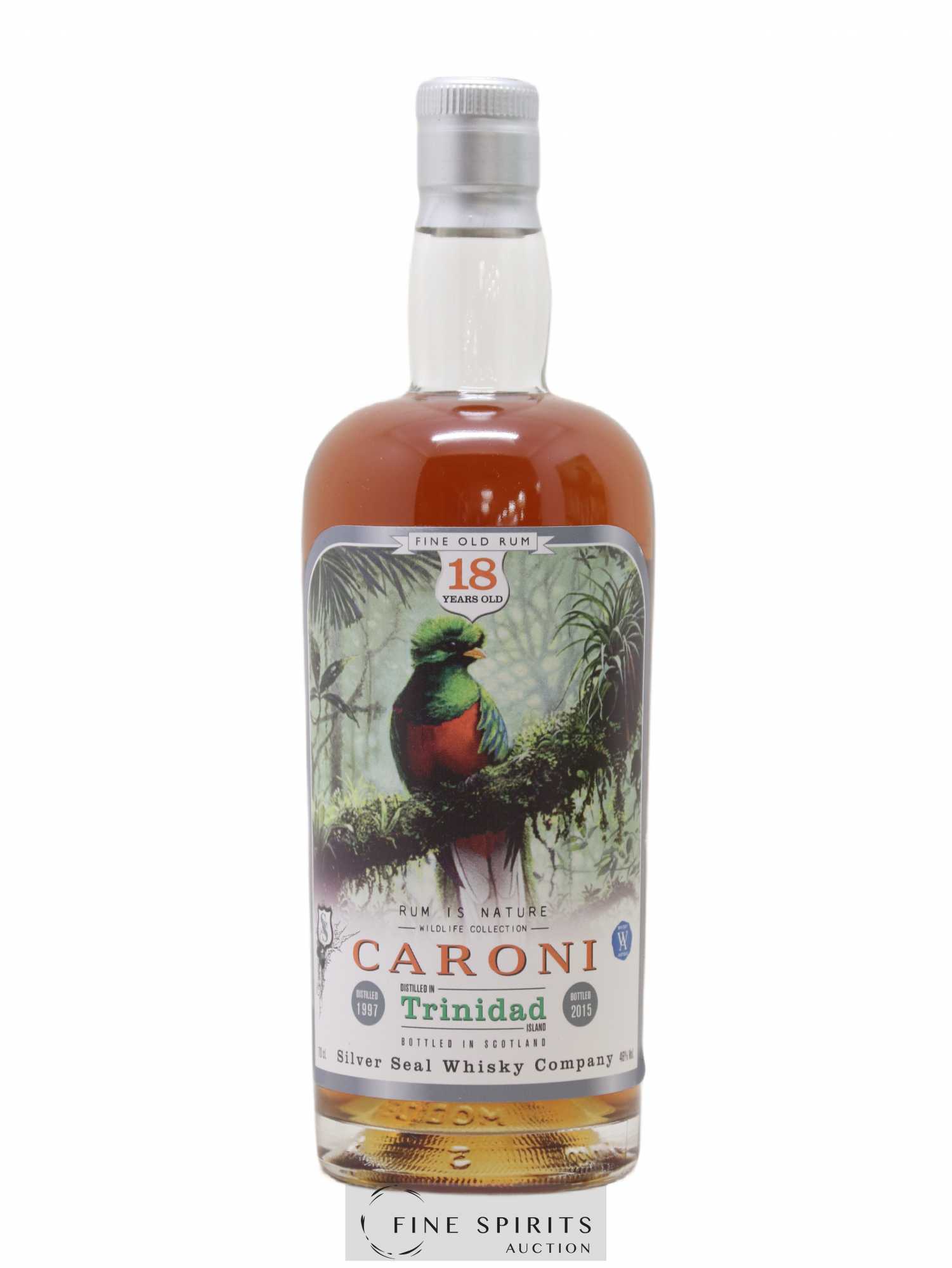 Caroni 18 years 1997 Silver Seal Whisky Company Rum is Nature Cask n°48 - One of 280 - bottled 2015 Whisky Antique - Lot de 1 bouteille - 1