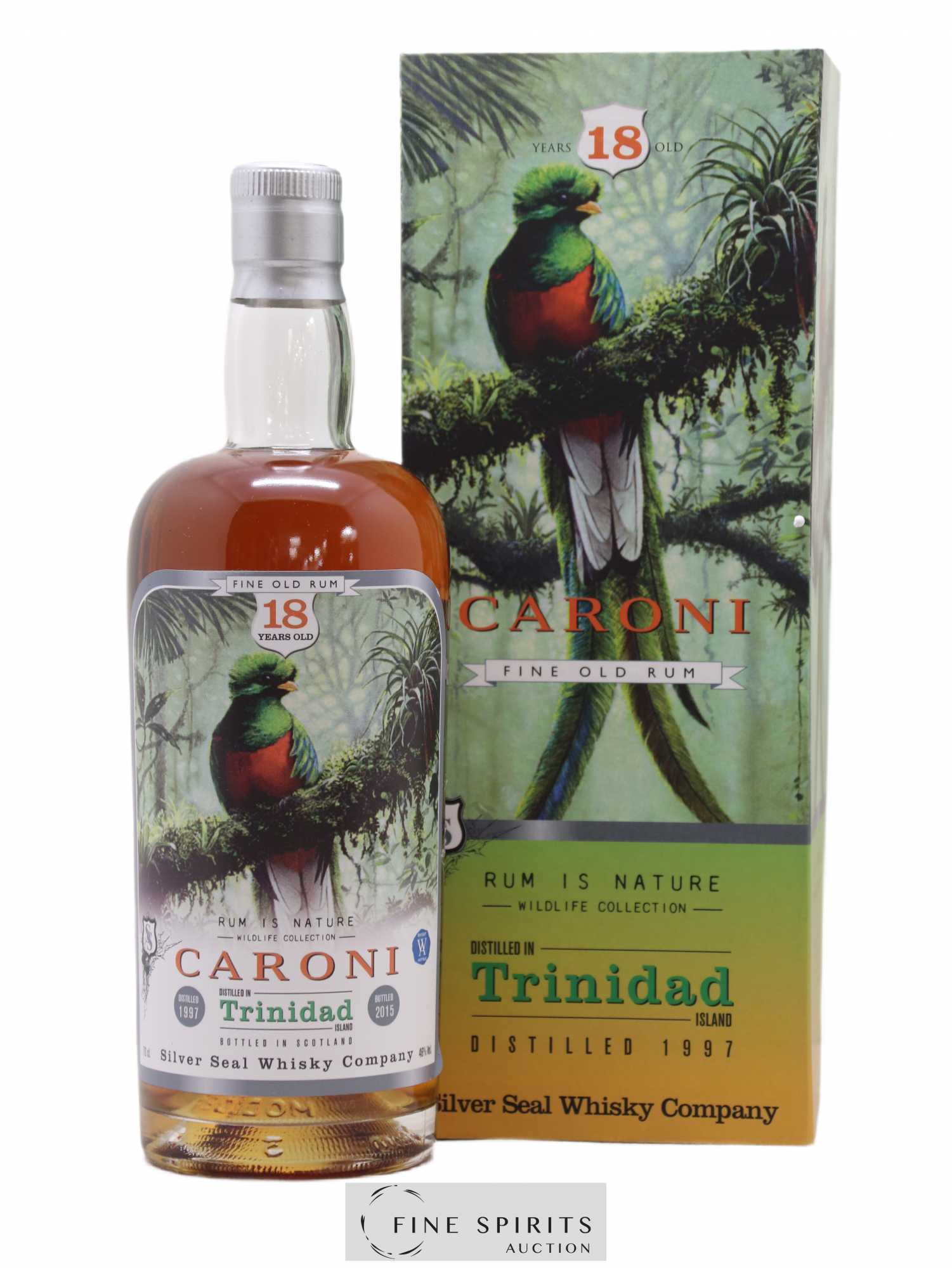 Caroni 18 years 1997 Silver Seal Whisky Company Rum is Nature Cask n°48 - One of 280 - bottled 2015 Whisky Antique - Lot de 1 bouteille - 0