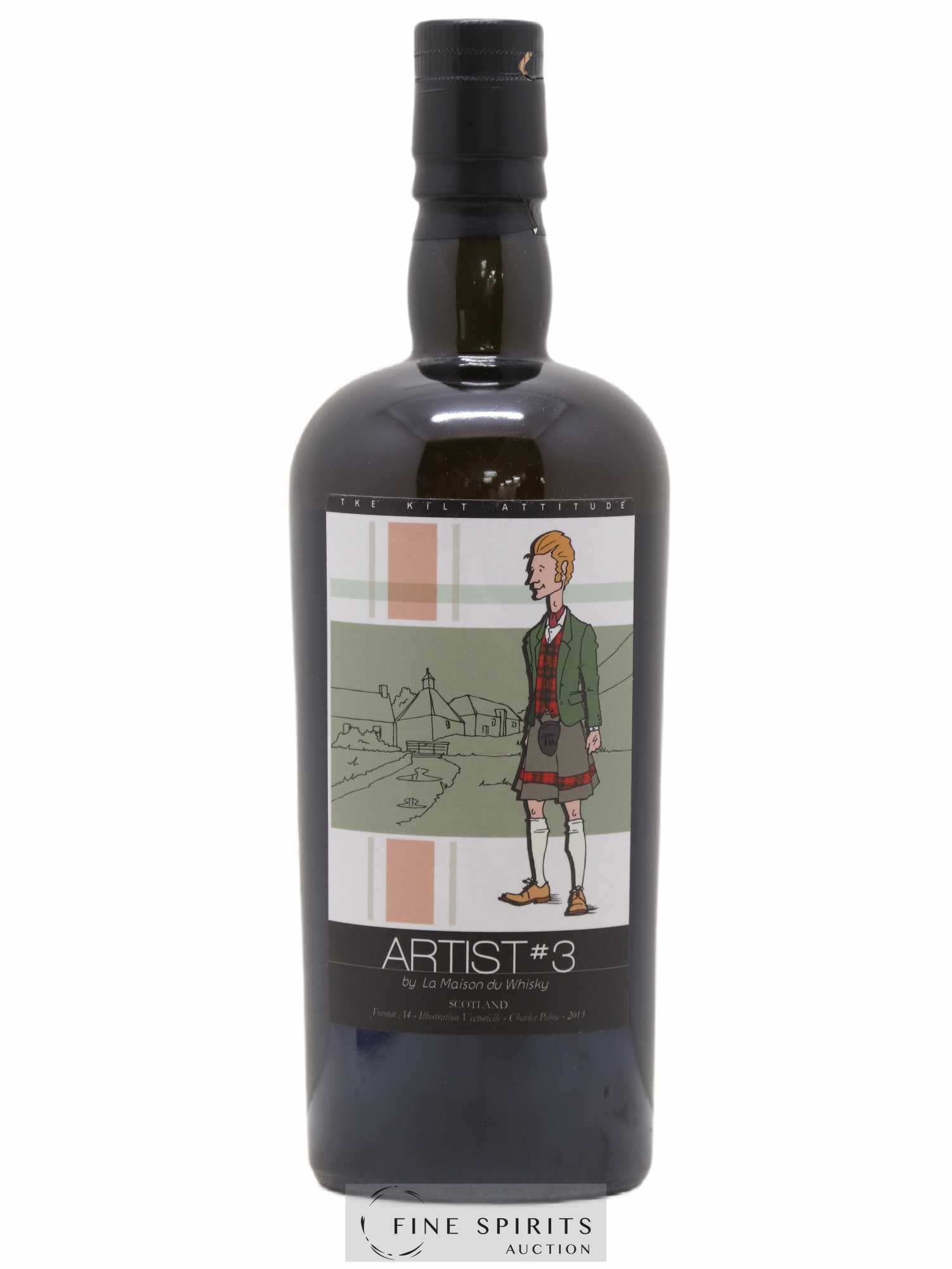 Edradour 10 years 2003 Signatory Vintage Artist n°3 Bourbon Barrel n°61 - One of 221 - bottled 2014 LMDW - Lot de 1 bouteille - 0