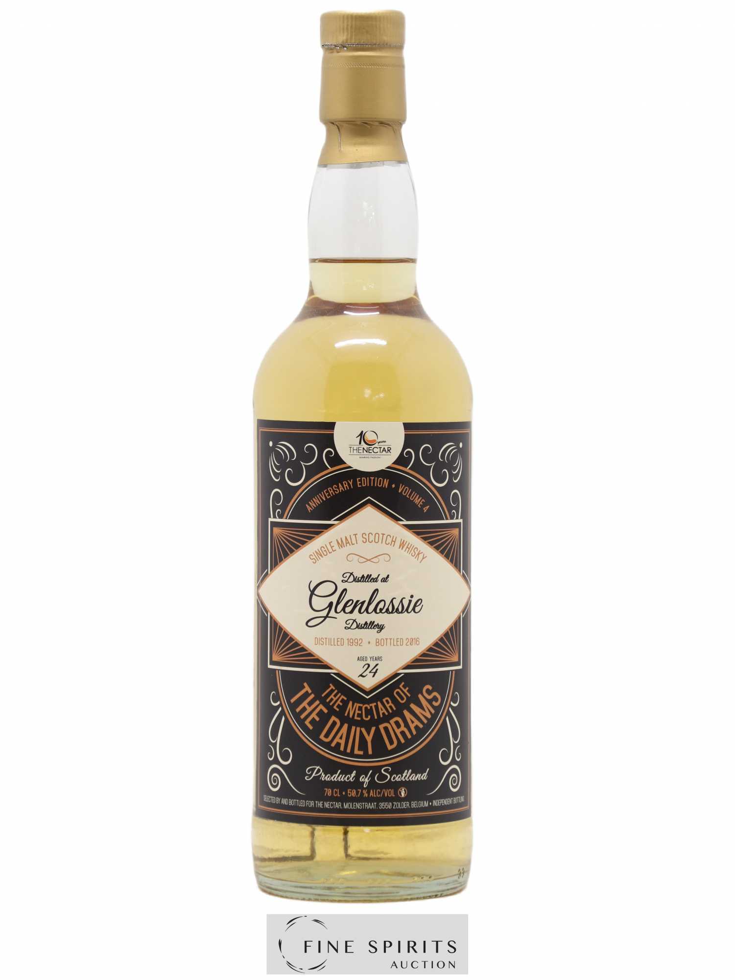 Glenlossie 24 years 1992 The Nectar Of The Daily Drams Anniversary Edition Volume 4 bottled 2016 - Lot de 1 bouteille - 0