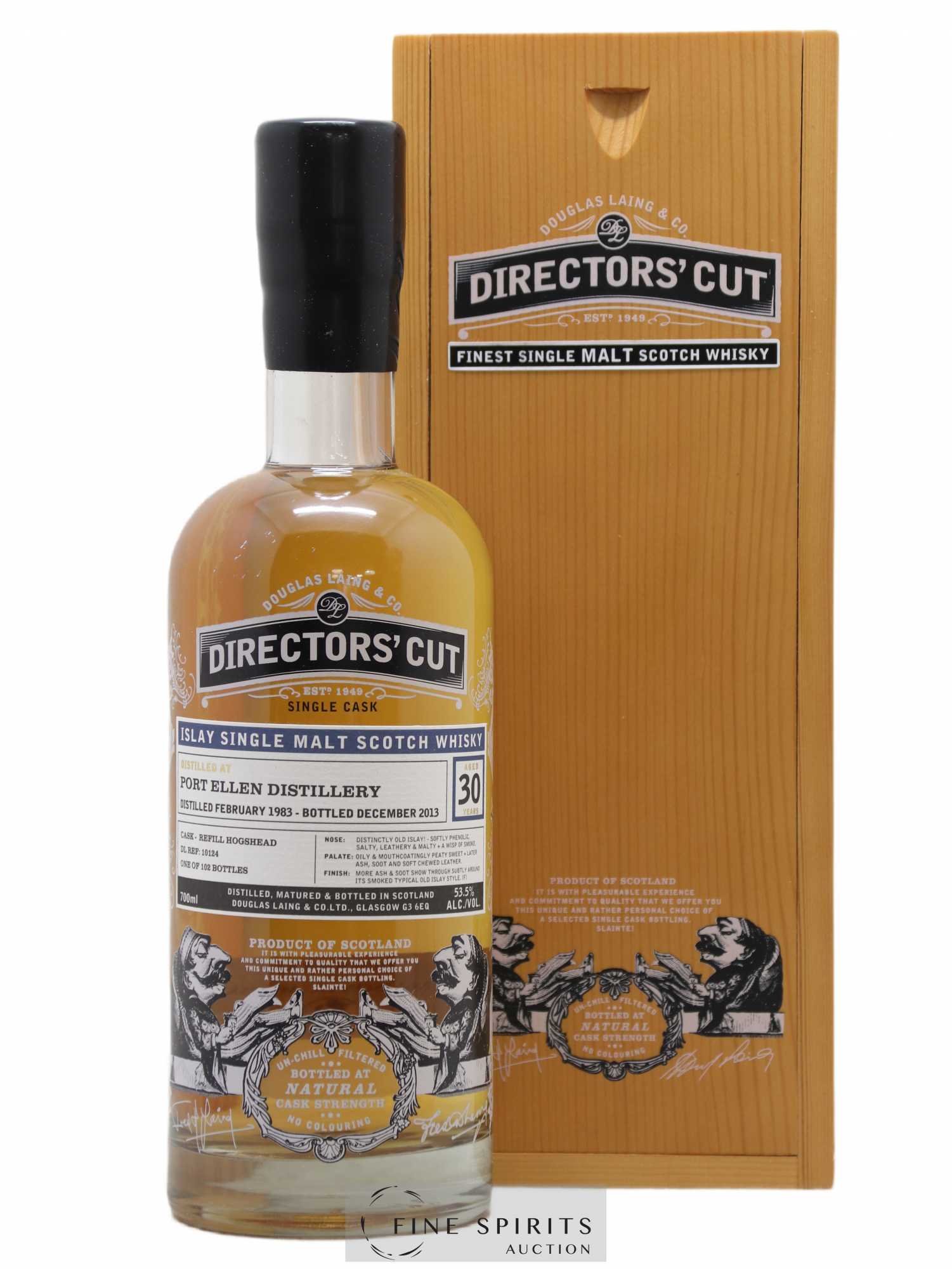 Port Ellen 30 years 1983 Douglas Laing Director's Cut DL Ref 10124 - One of 102 - bottled 2013 - Lot de 1 bouteille - 0