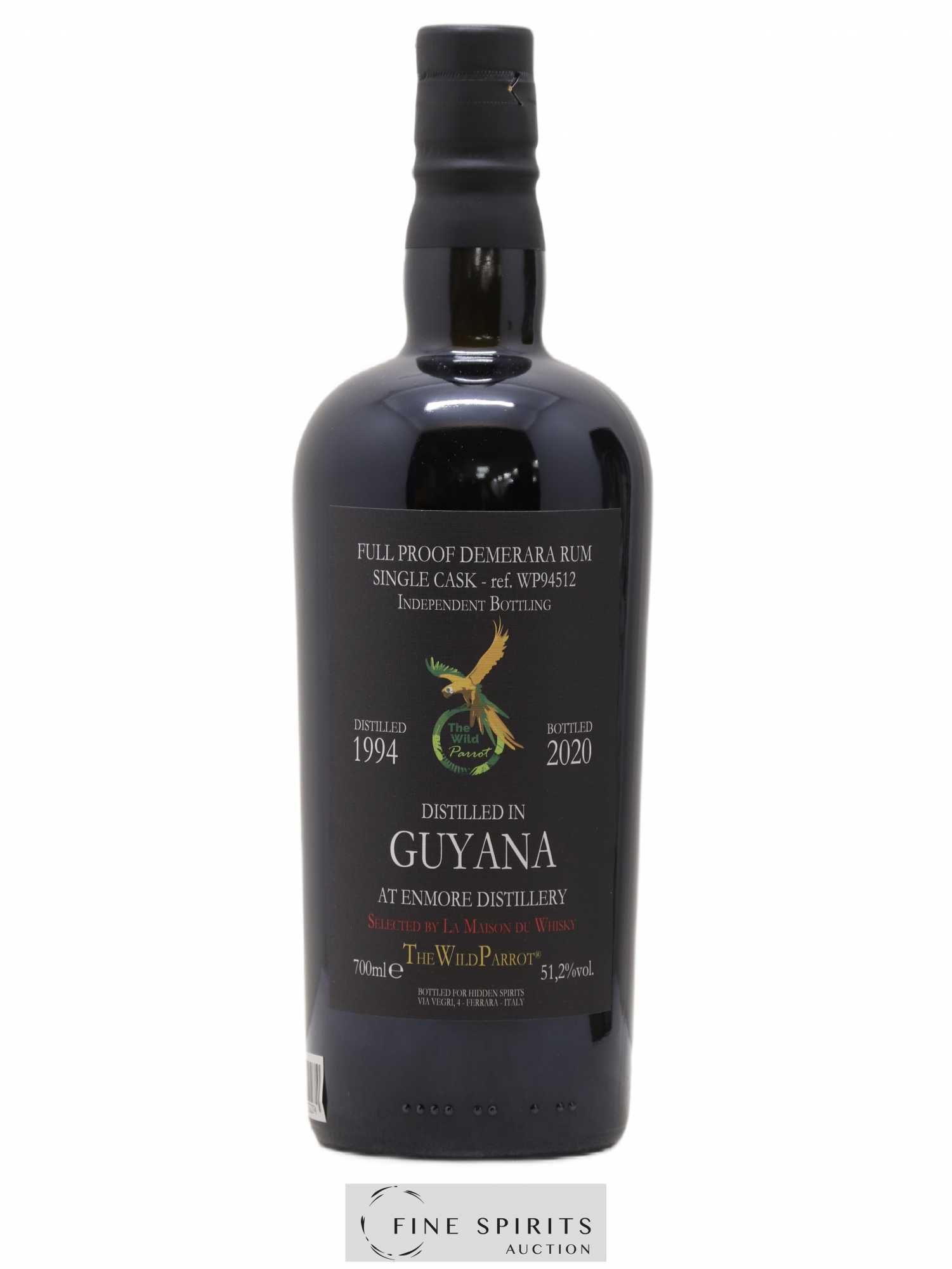 Enmore 1994 Hidden Spirits The Wild Parrot Single Cask n°WP94512 - bottled 2020 LMDW Full Proof - Lot de 1 bouteille - 1