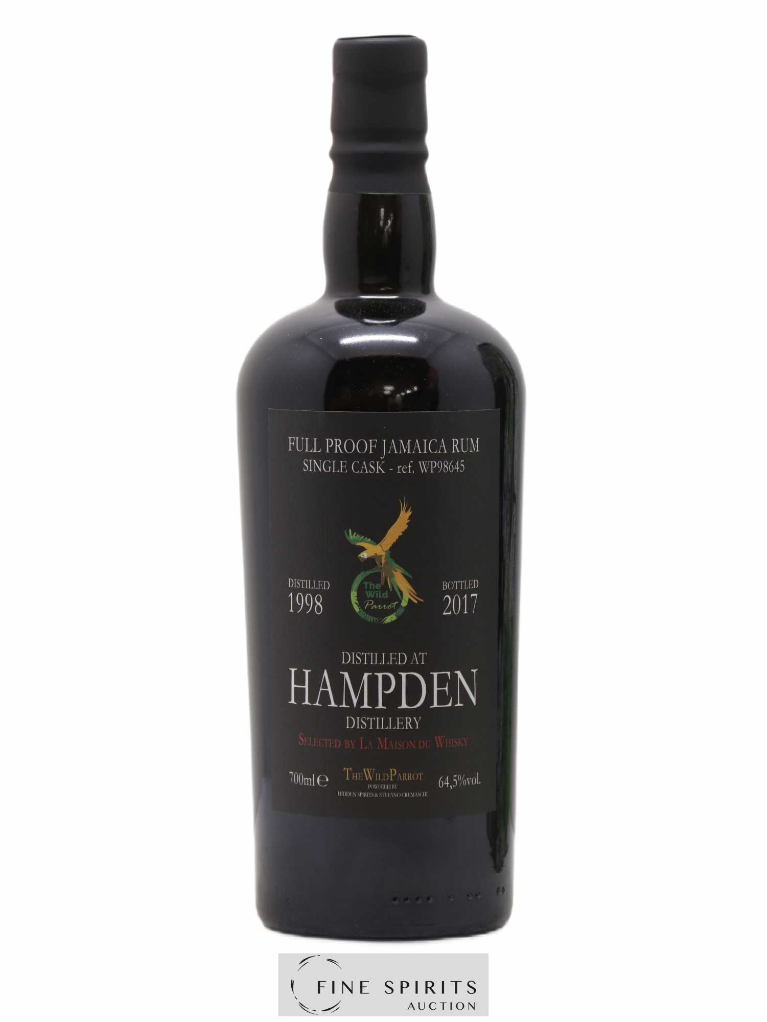 Hampden 1998 Hidden Spirits The Wild Parrot Single Cask n°WP98645 - bottled 2017 LMDW - Lot de 1 bouteille - 2