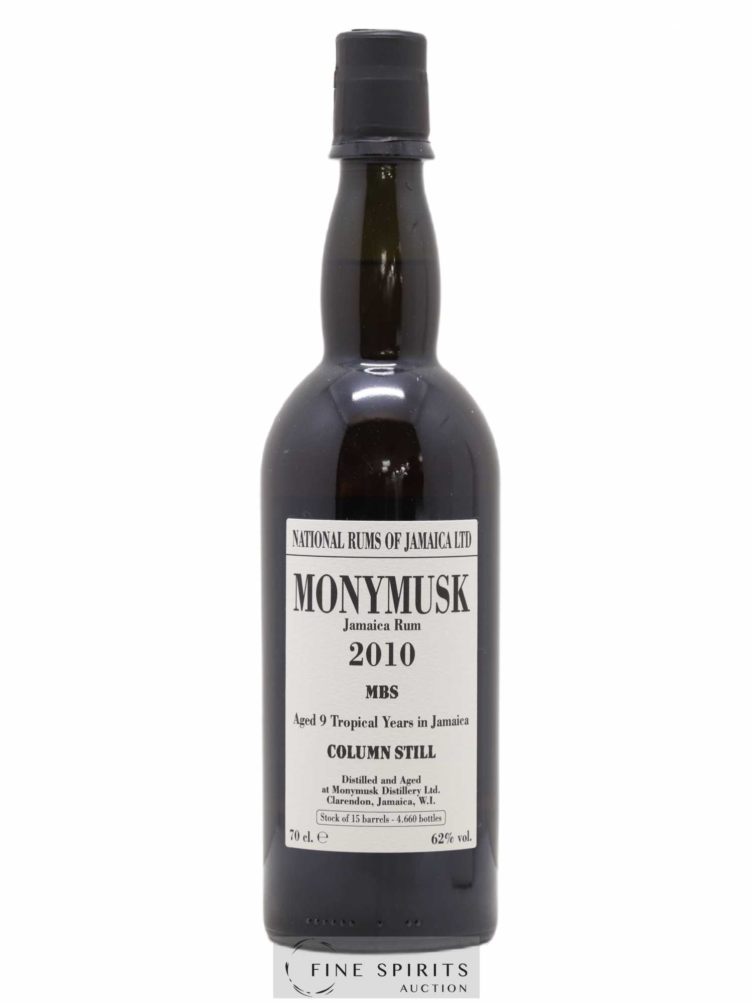 Monymusk 9 years 2010 Velier Column Still Mark MBS - One of 4660 - bottled 2019 LM&V National Rums of Jamaica - Posten von 1 Flasche - 1