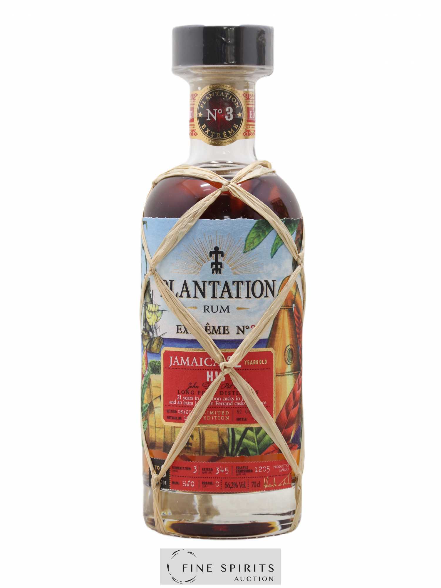 Plantation 22 years 1996 Pierre Ferrand Extrême n°3 Mark HJC - One of 2121 - bottled 2018 Limited Edition - Lot de 1 bouteille - 1