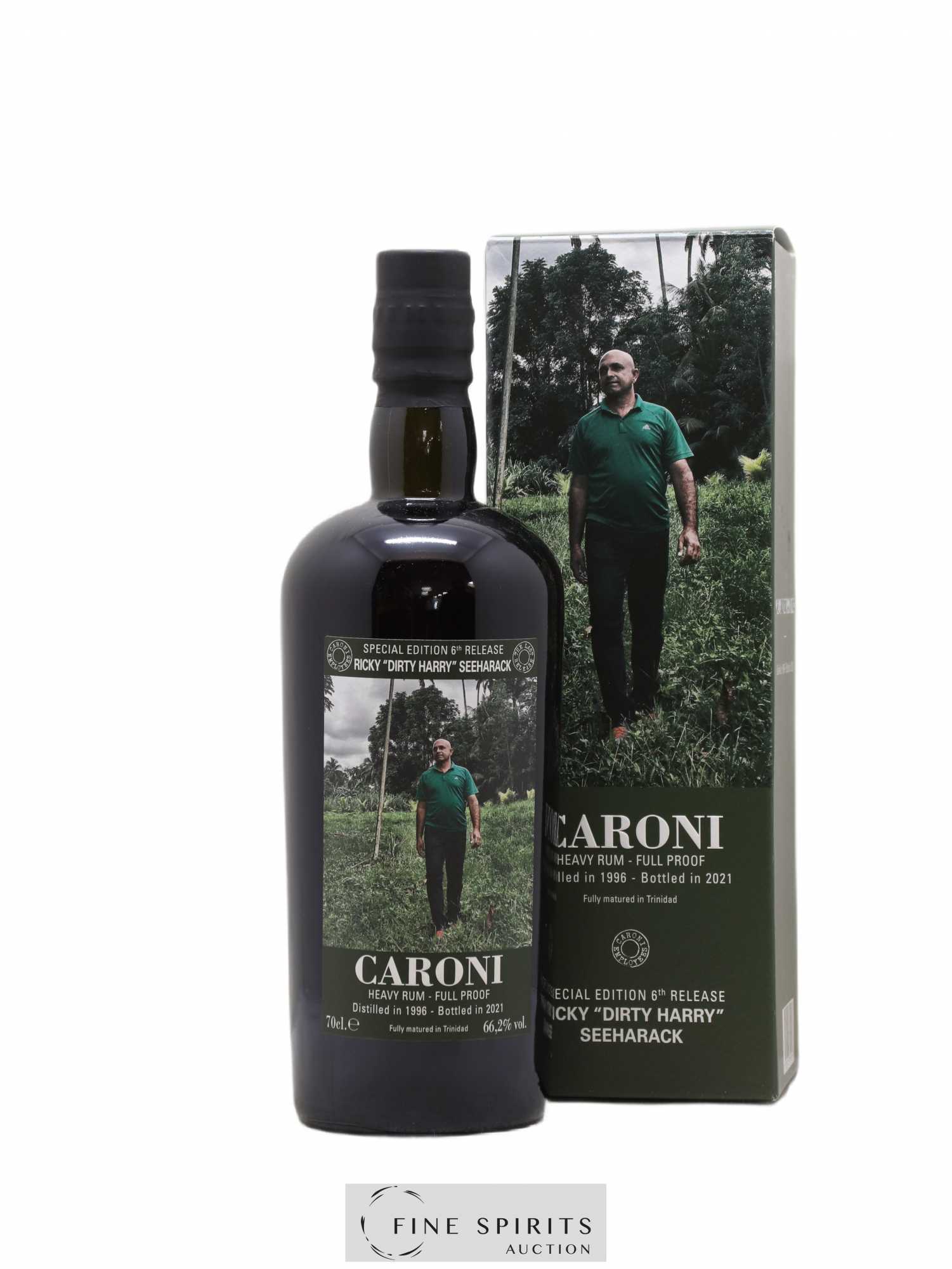 Caroni 1996 Velier Special Edition Ricky Dirty Harry Seeharack 6th Release - One of 630 - bottled 2021 Employee Serie - Lot de 1 bouteille - 0