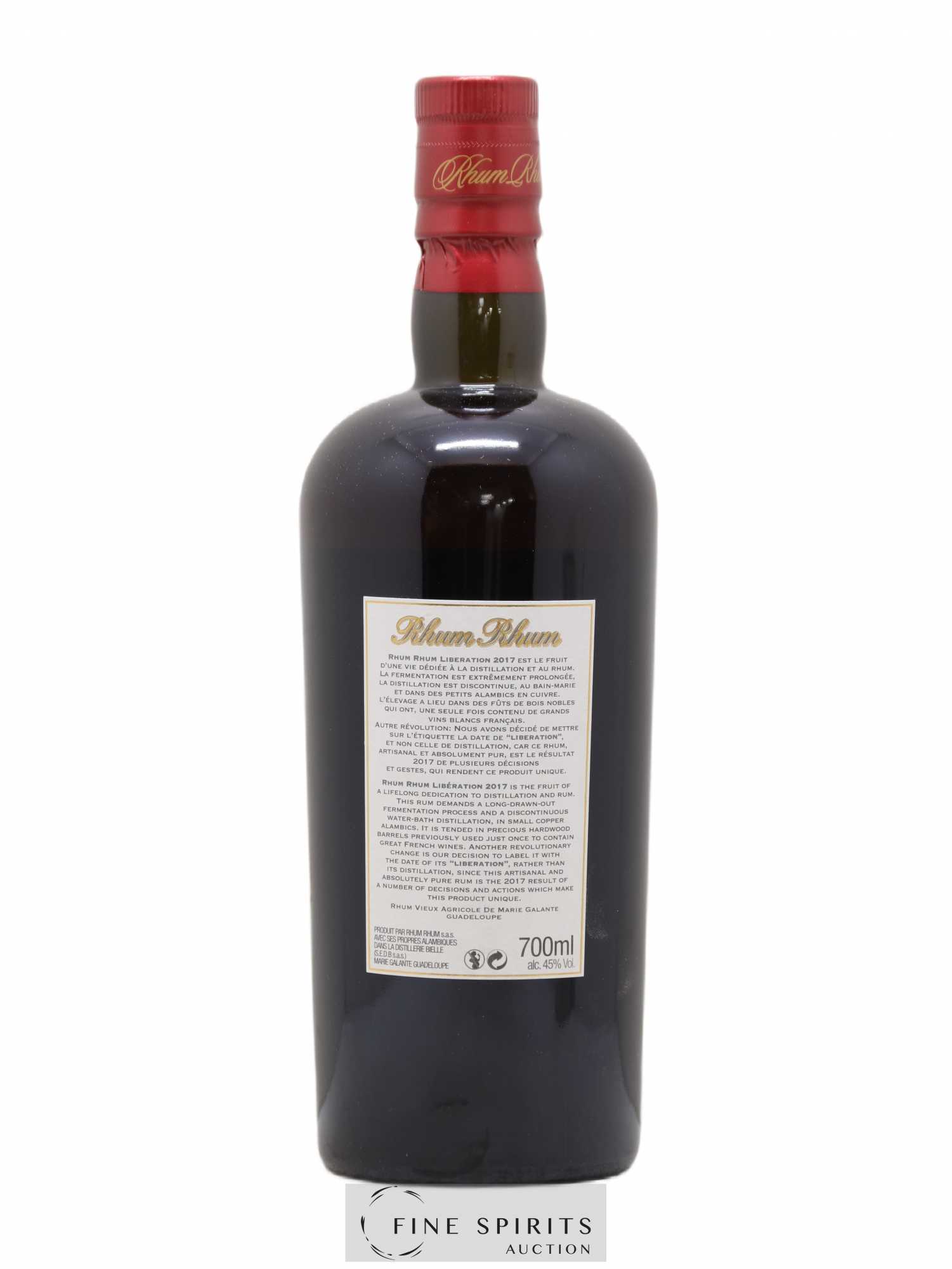 Rhum Rhum Of. PMG - Maitre Capovilla Libération 2017 - Lot de 1 bouteille - 2