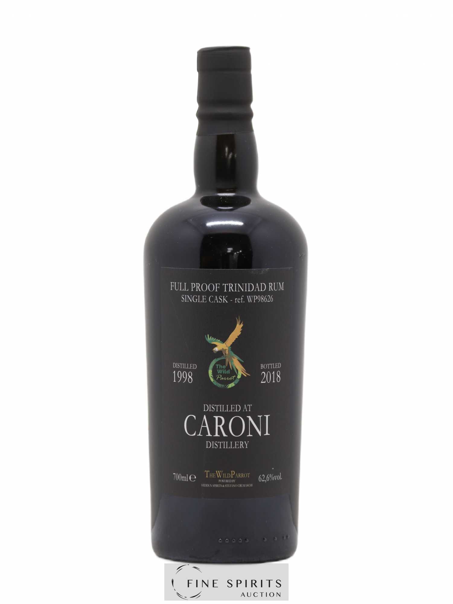 Caroni 1998 Hidden Spirits The Wild Parrot Single Cask n°WP98626 - bottled 2018 - Lot de 1 bouteille - 1