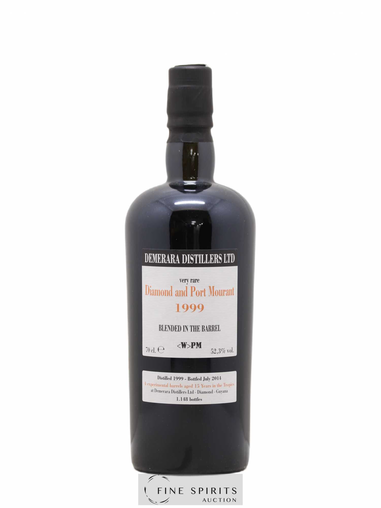 Diamond And Port Mourant 15 years 1999 Velier Very Rare Barrels W PM - One of 1148 - bottled 2014 - Lot de 1 bouteille - 1