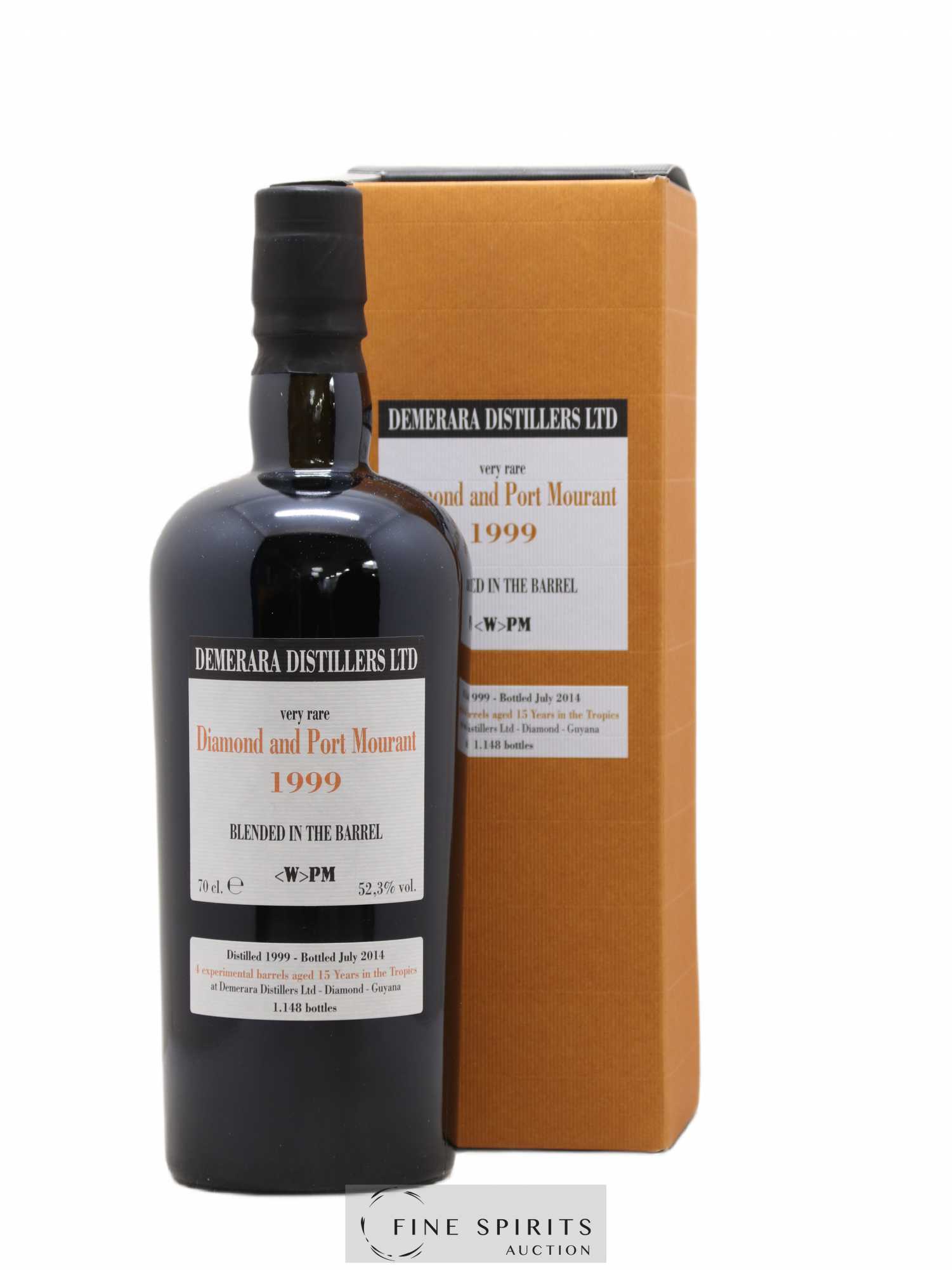 Diamond And Port Mourant 15 years 1999 Velier Very Rare Barrels W PM - One of 1148 - bottled 2014 - Lot de 1 bouteille - 0