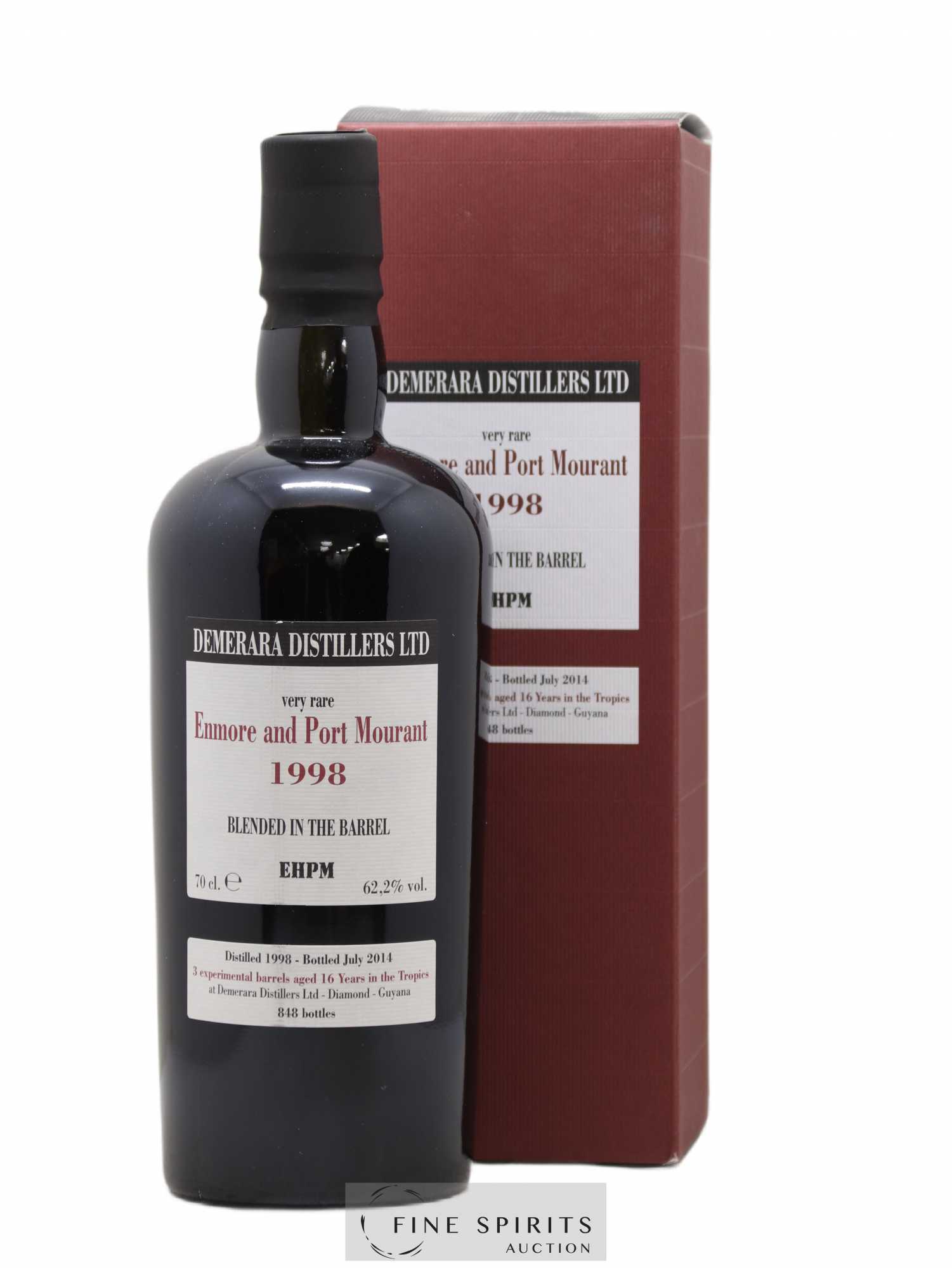 Enmore And Port Mourant 16 years 1998 Velier Very Rare Barrels EHPM - One of 848 - bottled 2014 - Lot de 1 bouteille - 0