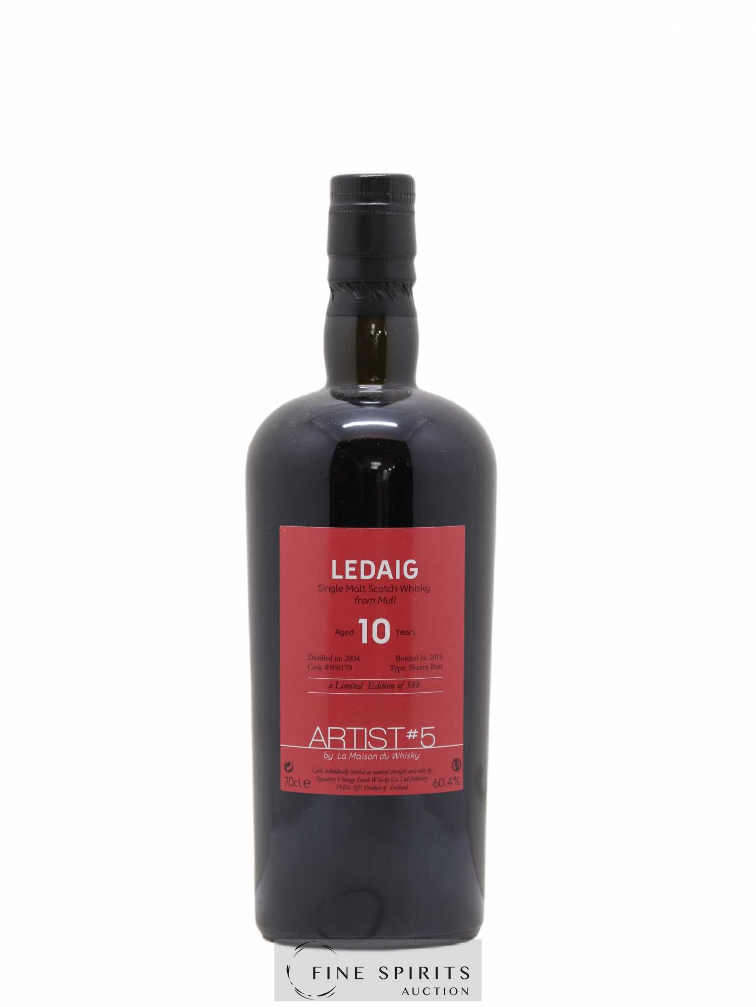 Ledaig 10 years 2004 Signatory Vintage Artist n°5 Cask n°900179 - One of 588 - bottled 2015 LMDW - Lot of 1 bottle - 1
