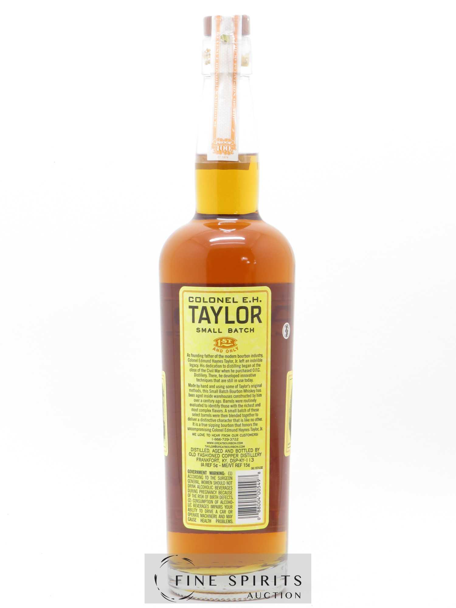 E.H. Taylor Of. Small Batch bottled in Bond 1st and Only - Lot of 1 bottle - 2