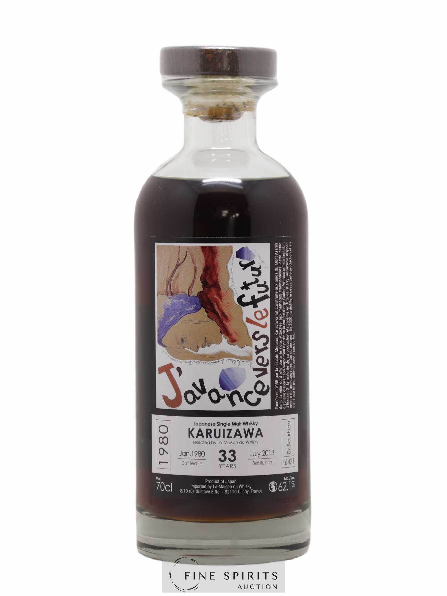 Karuizawa 33 years 1980 Number One Drinks J'avance vers le Futur Ex-Bourbon Cask n°6431 - bottled 2013 LMDW Artist - Lot of 1 bottle - 1