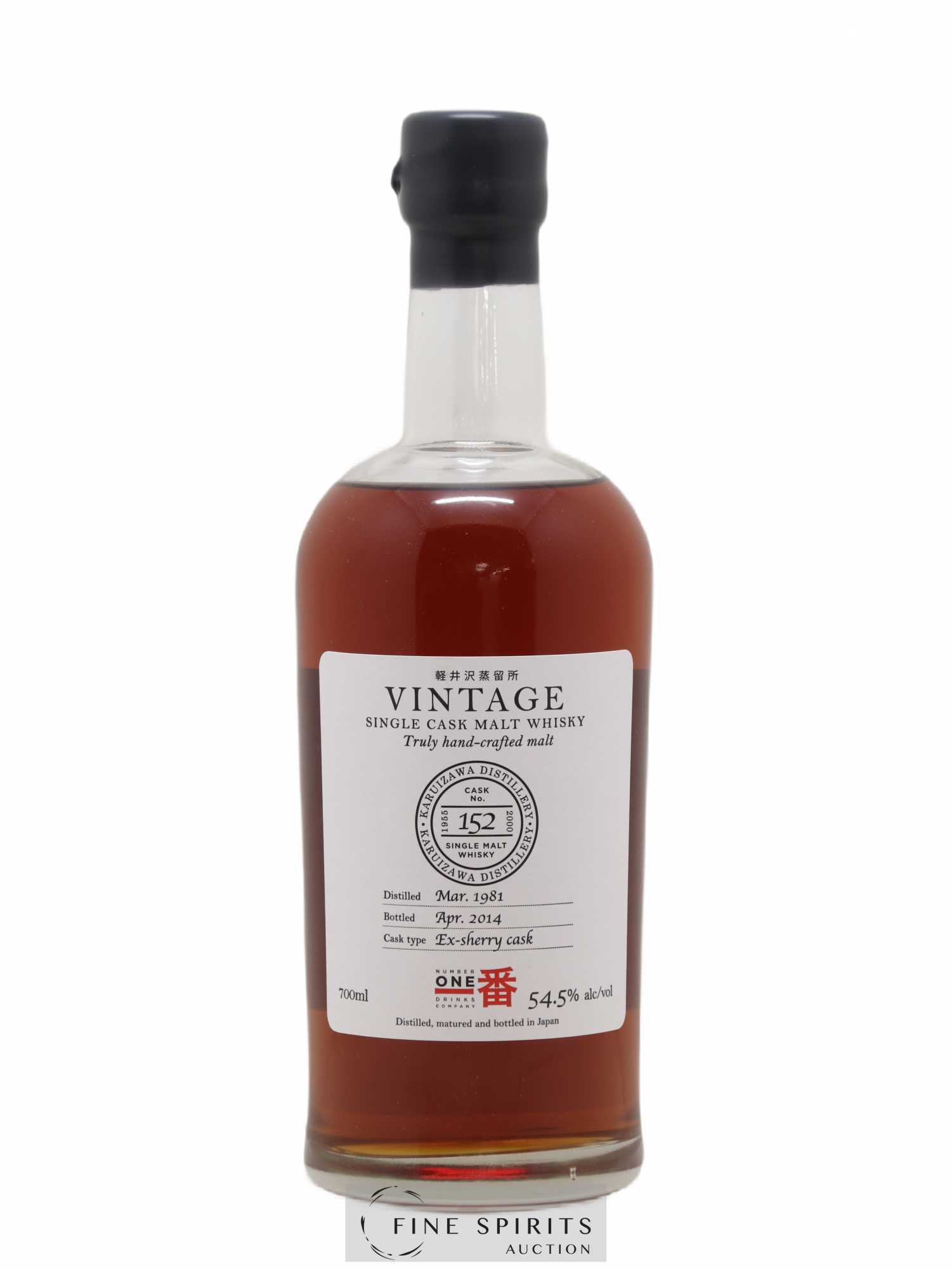 Karuizawa 1981 Number One Drinks Vintage Single Cask n°152 - bottled 2014 Ex-Sherry Cask - Lot de 1 bouteille - 1