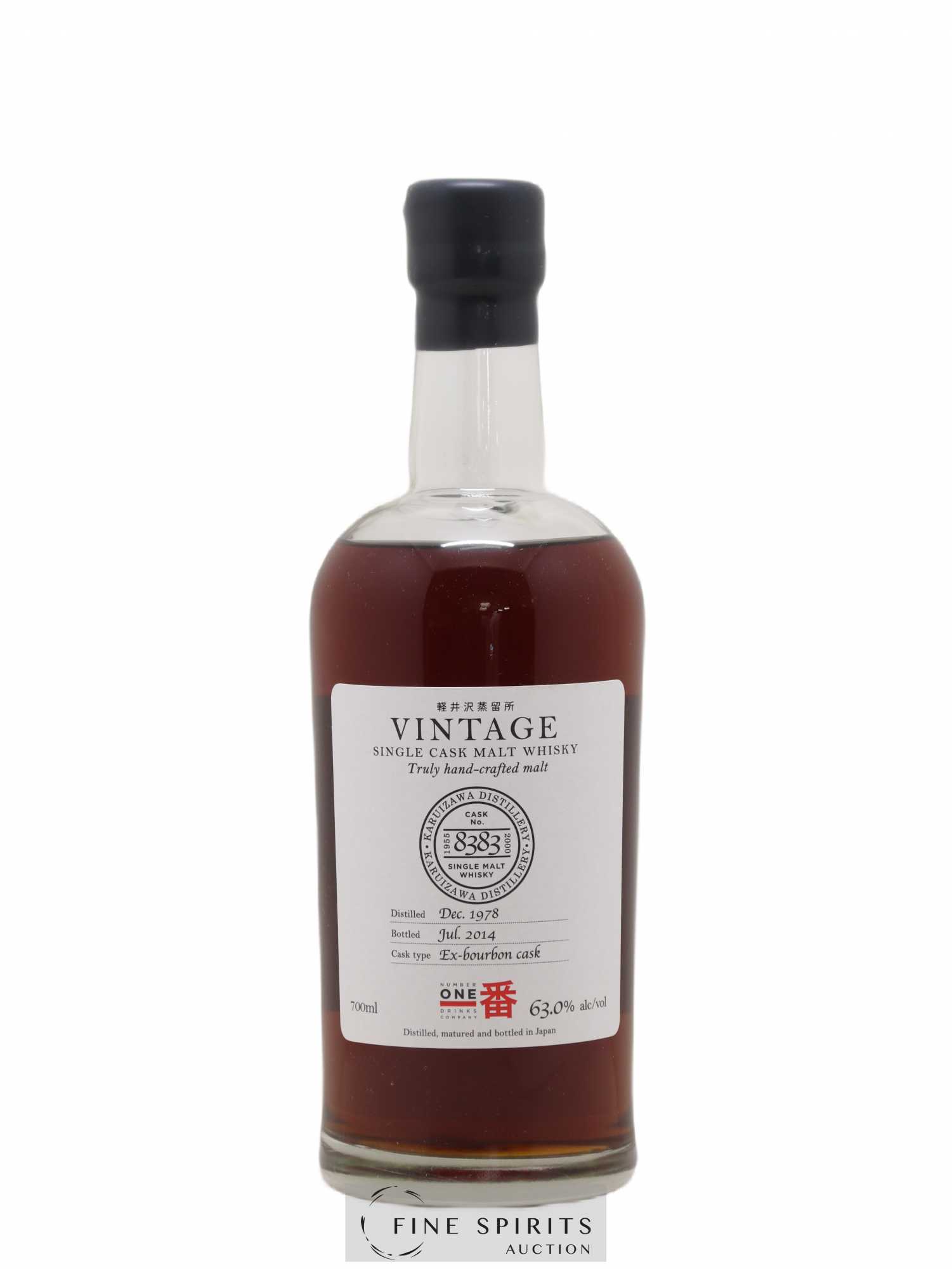 Karuizawa 1978 Number One Drinks Vintage Cask n°8383 - bottled 2014 Ex-Bourbon Cask - Lot de 1 bouteille - 1