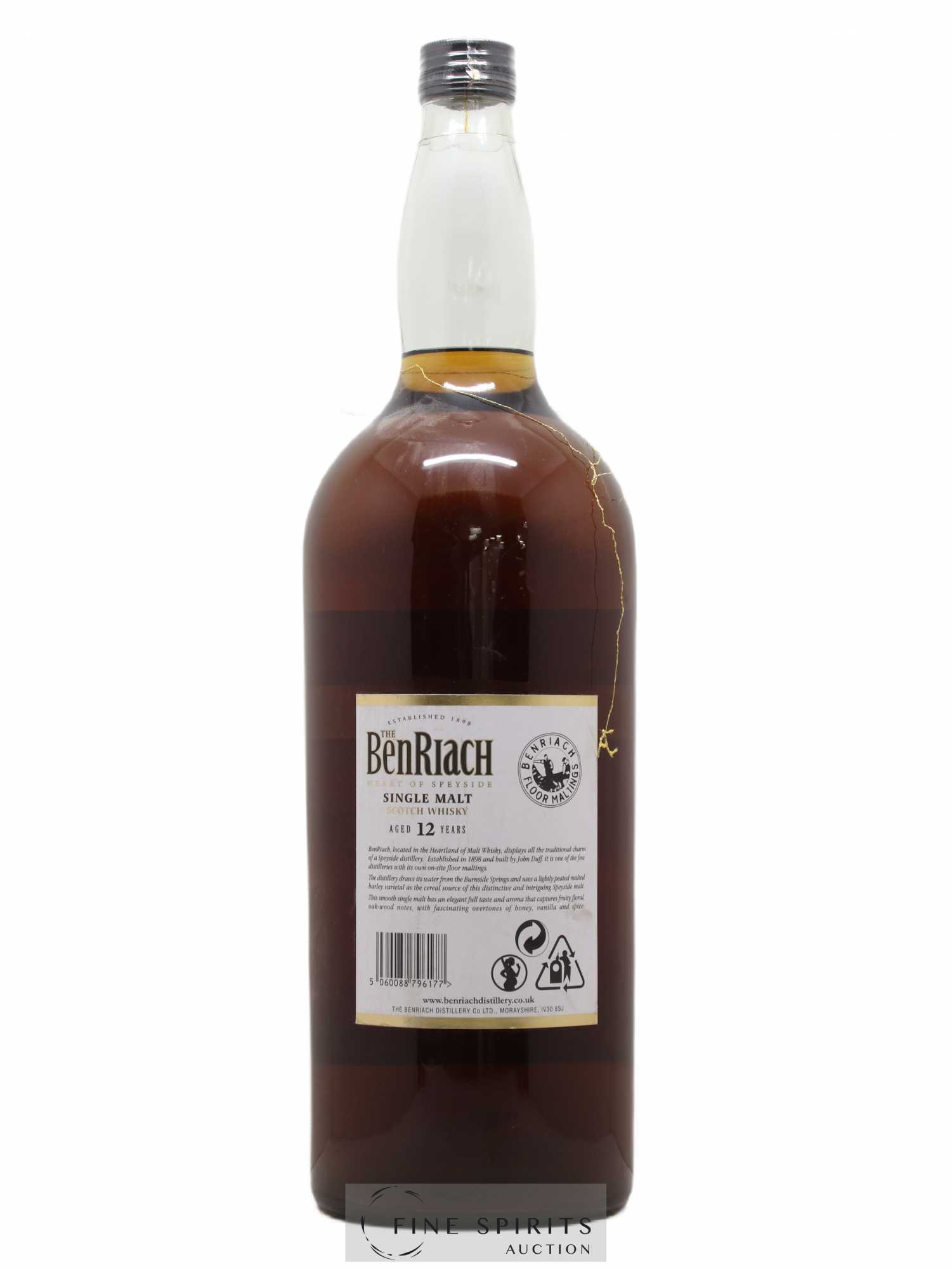 Benriach 12 years Of. (4,5L) - Lot de 1 bouteille - 1