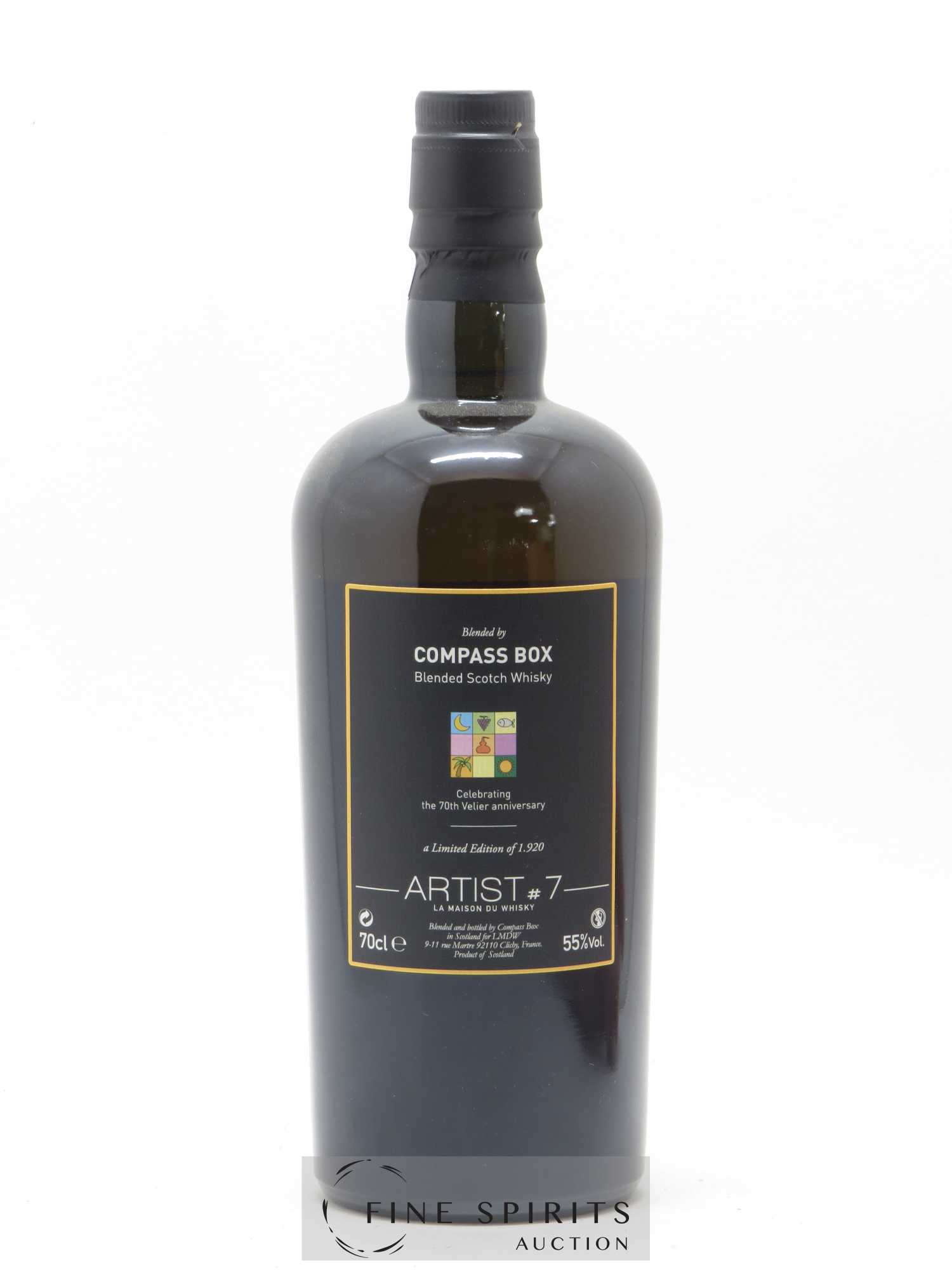 Artist Compass Box Artist n°7 70th Velier Anniversaray LMDW Limited Edition of 1920 - Lot de 1 bouteille - 1