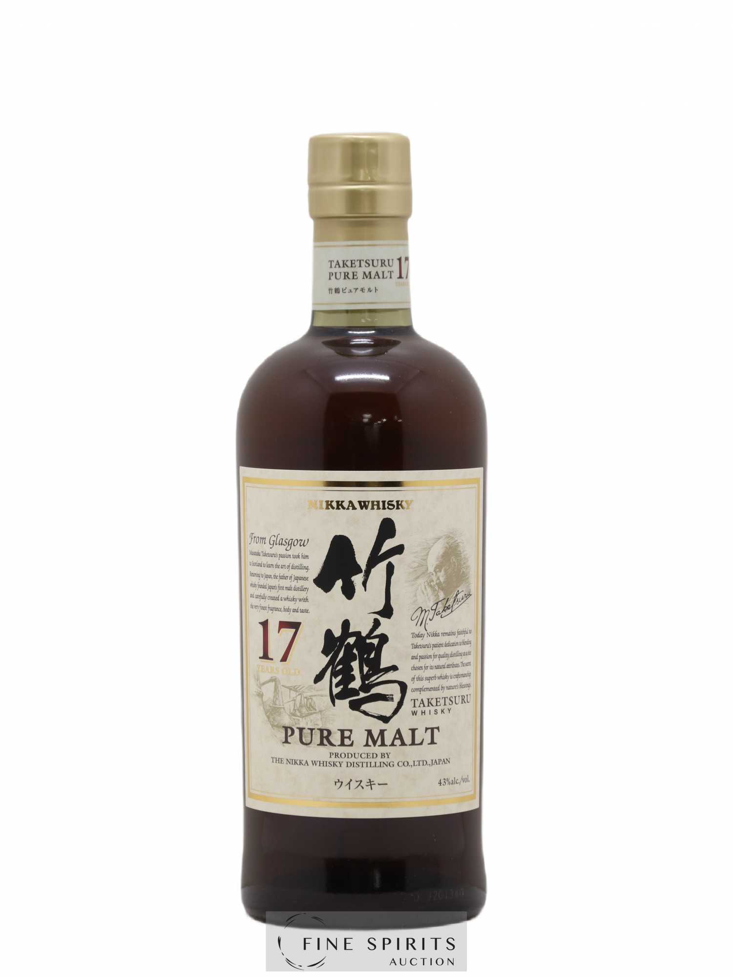 Taketsuru 17 years Of. Pure Malt Nikka Whisky - Lot de 1 bouteille - 1