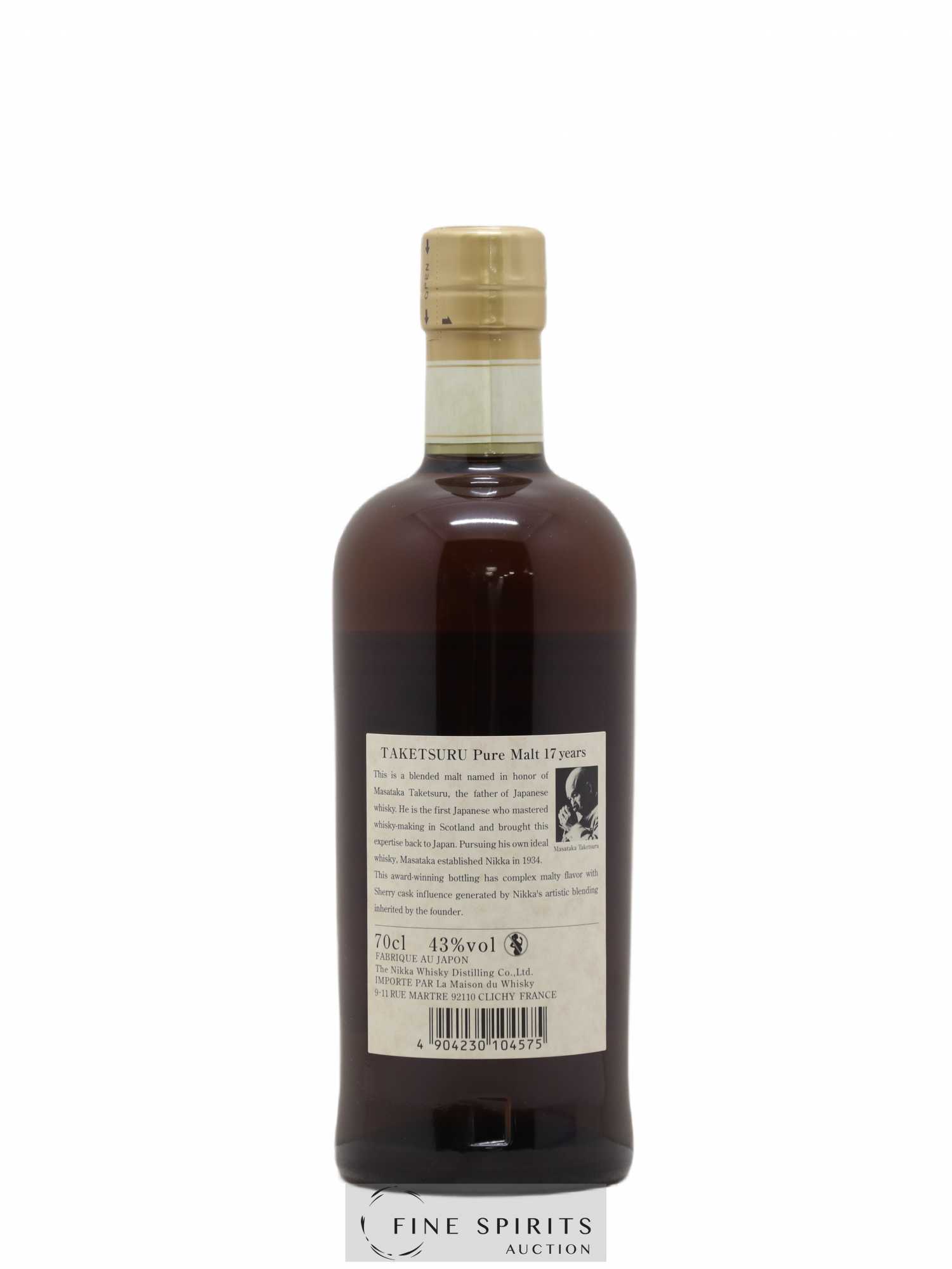 Taketsuru 17 years Of. Pure Malt Nikka Whisky - Lot de 1 bouteille - 2