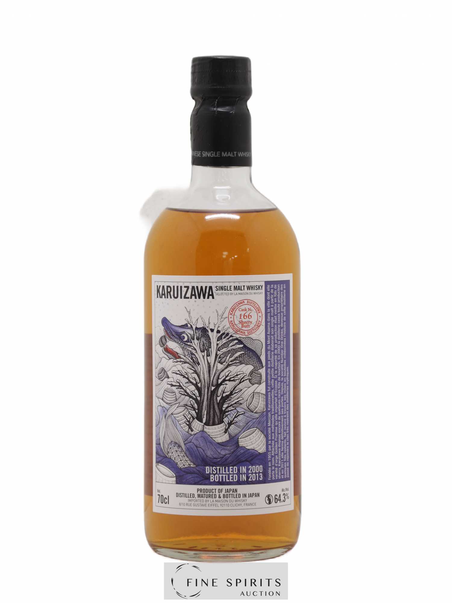 Karuizawa 2000 Of. Sherry Butt - Cask n°166 - bottled 2013 LMDW - Lot de 1 bouteille - 1