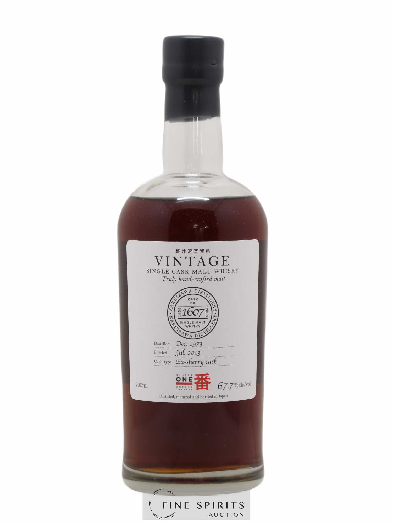 Karuizawa 1973 Number One Drinks Vintage Single Cask n°1607 - bottled 2013 Ex-Sherry Cask - Lot de 1 bouteille - 1
