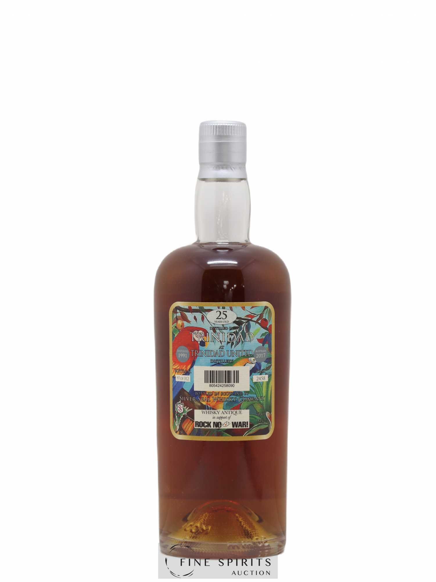 Trinidad 25 years 1991 Silver Seal Whisky Company Cask n°2458 - One of 312 - bottled 2017 Whisky Antique - Lot de 1 bouteille - 2