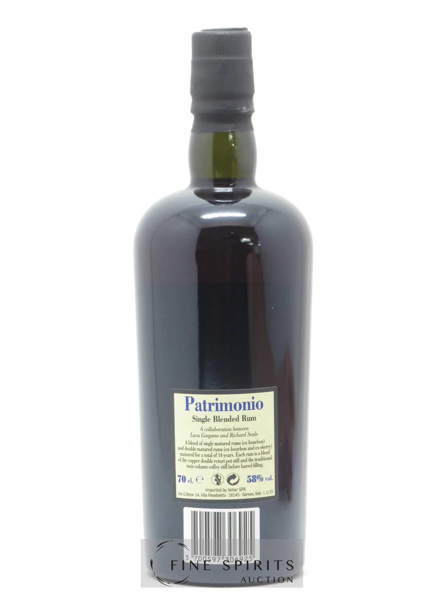 Foursquare 14 years 2004 Of. Patrimonio Double Maturation - One of 6000 - bottled 2019 Velier - Lot de 1 bouteille - 2