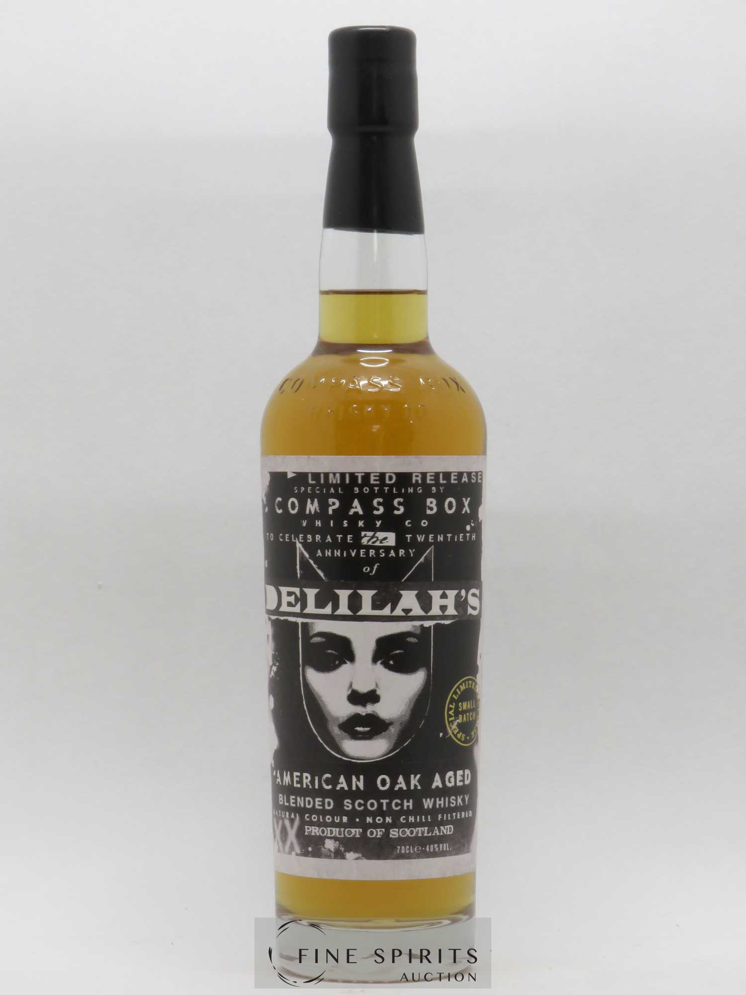 Delilah's Compass Box 20th Anniversary American Oak Aged Limited Release - Lot de 1 bouteille - 0