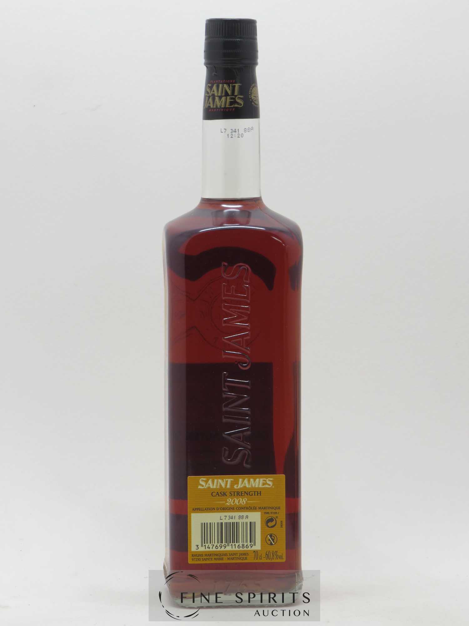 Saint James 2008 Of. bottled 2017 Velier 70th Anniversary Cask Strengh - Lot de 1 bouteille - 2