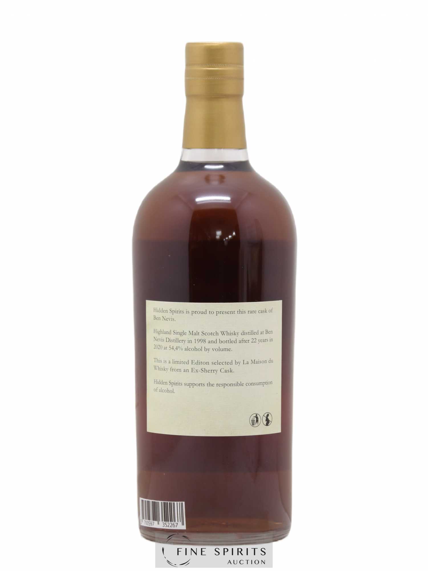 Ben Nevis 22 years 1998 Hidden Spirits Cask n°BN9820 - bottled 2020 LMDW - Lot de 1 bouteille - 2