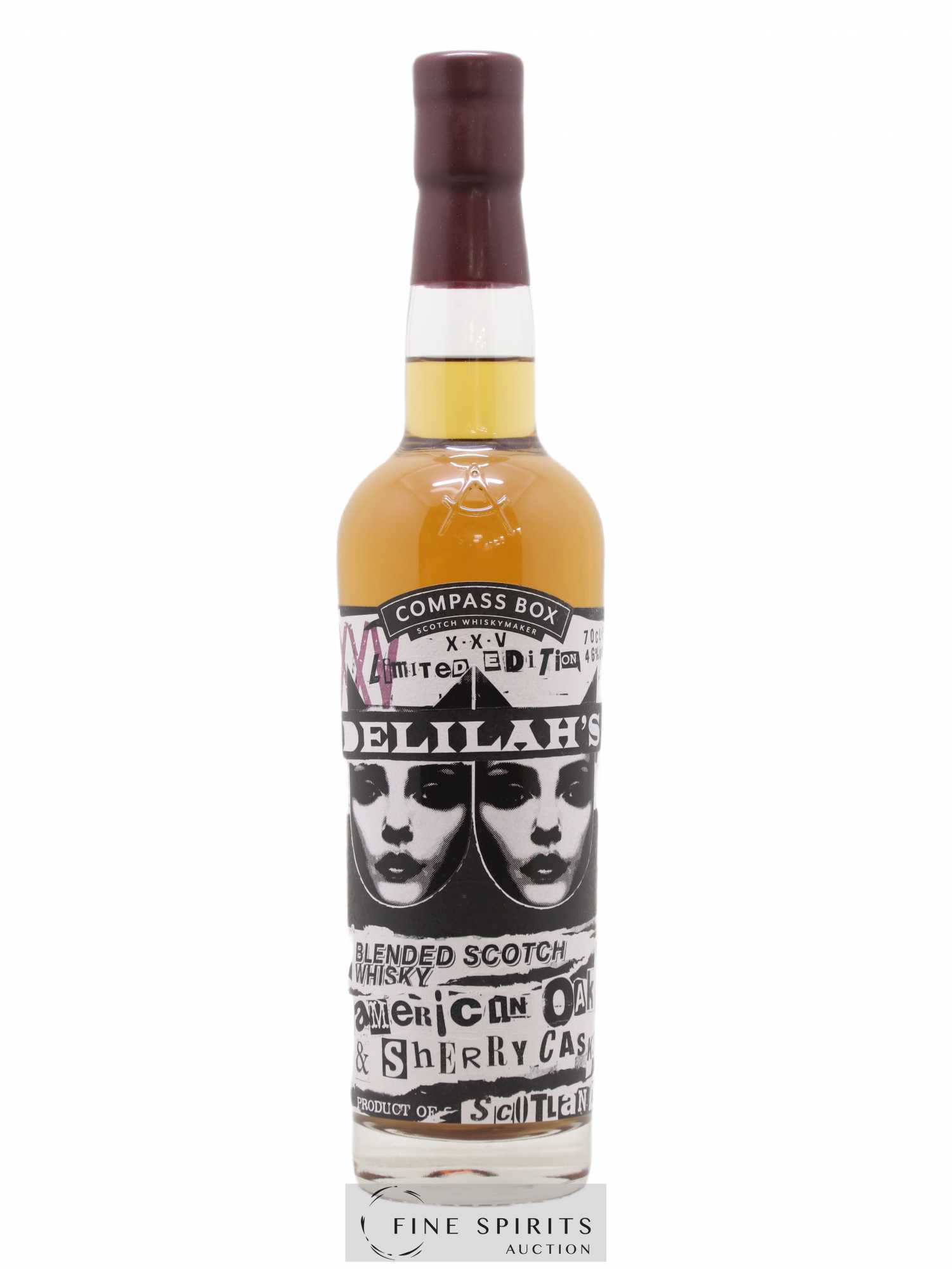 Delilah's Compass Box XXV American Oak and Sherry Cask Limited Edition - Lot de 1 bouteille - 0
