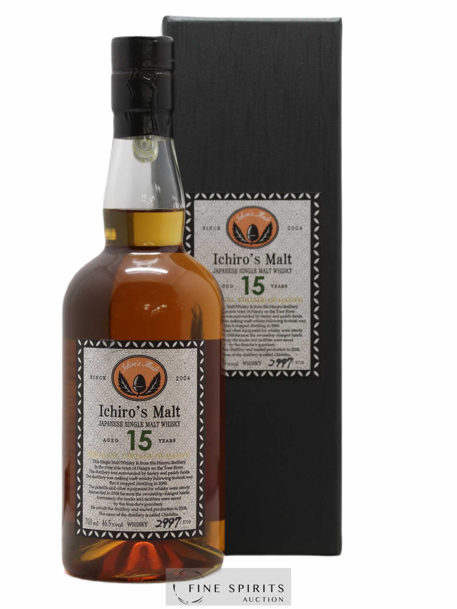 Ichiro's Malt 15 years Of. The Final Vintage of Hanyu One of 3710 bottles - Lot de 1 bouteille - 0