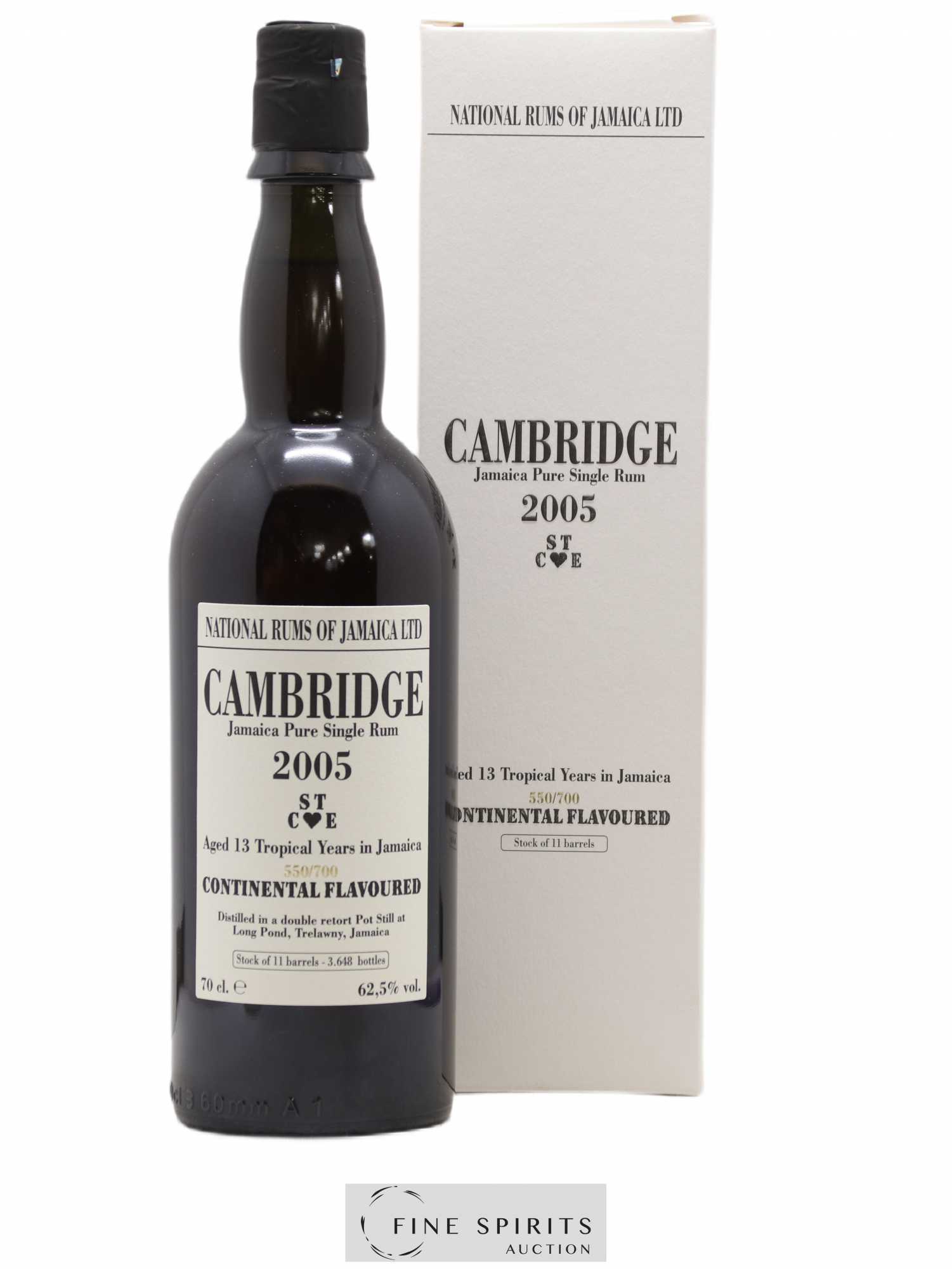 Cambridge 13 years 2005 Of. Mark ST C E - One of 3648 - bottled 2018 LM&V National Rums of Jamaica - Lot de 1 bouteille - 0